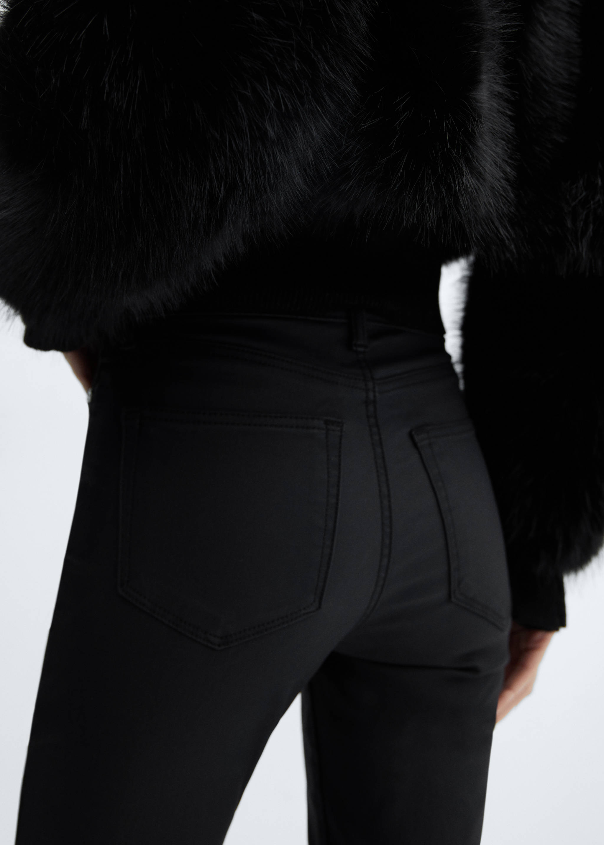 Waxed high-rise skinny jeans - Details of the article 6