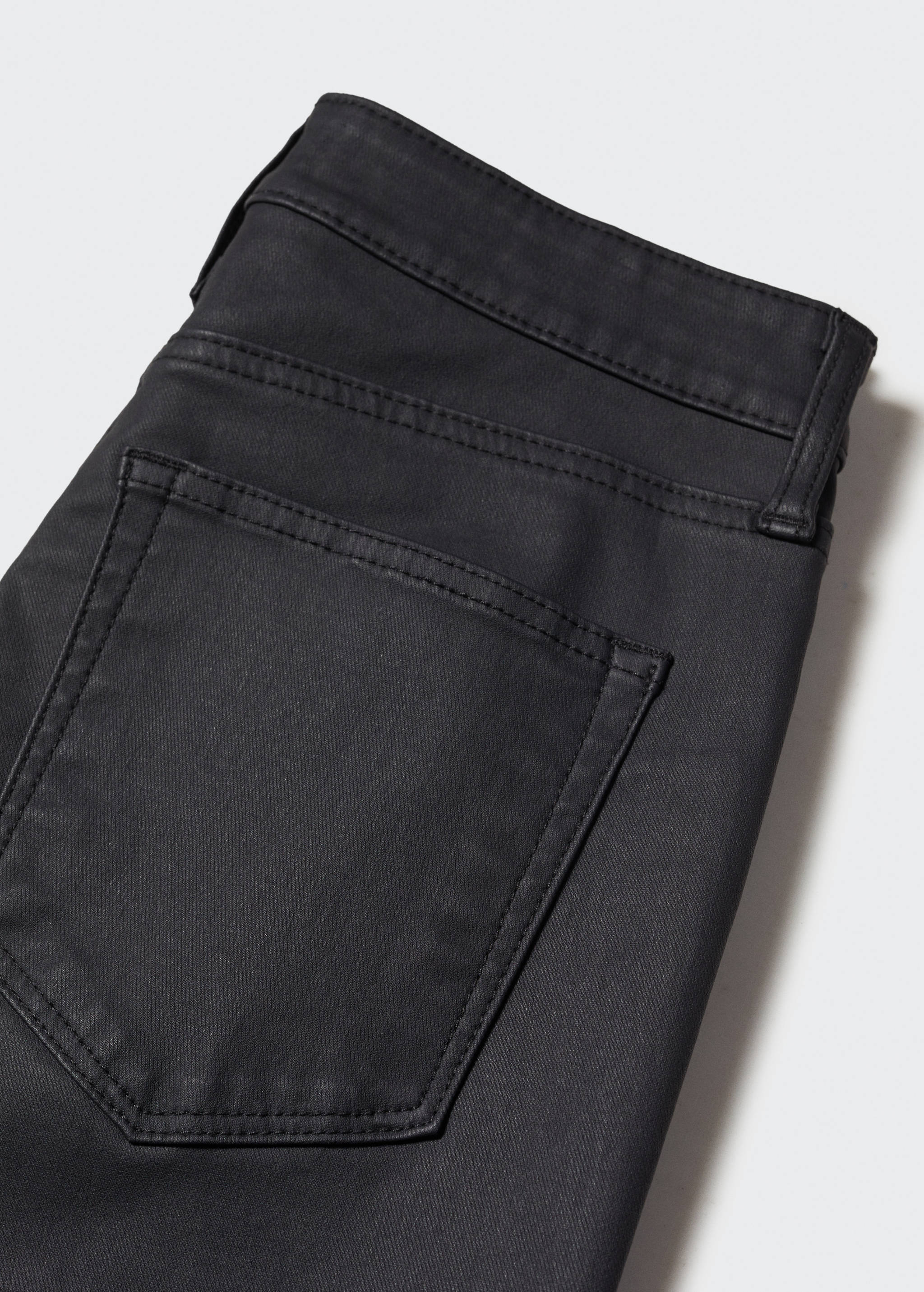 Waxed high-rise skinny jeans - Details of the article 8