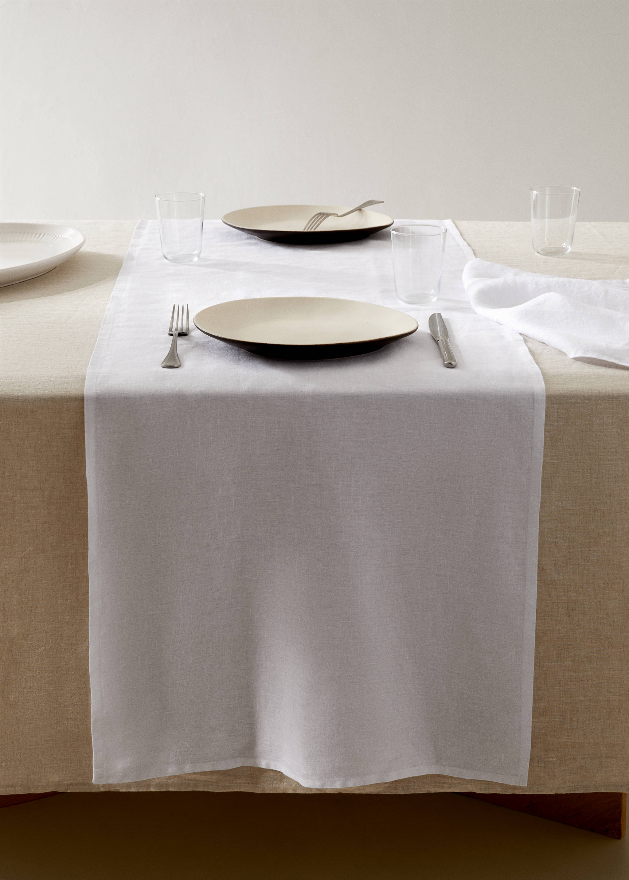 100% linen tablerunner - General plane