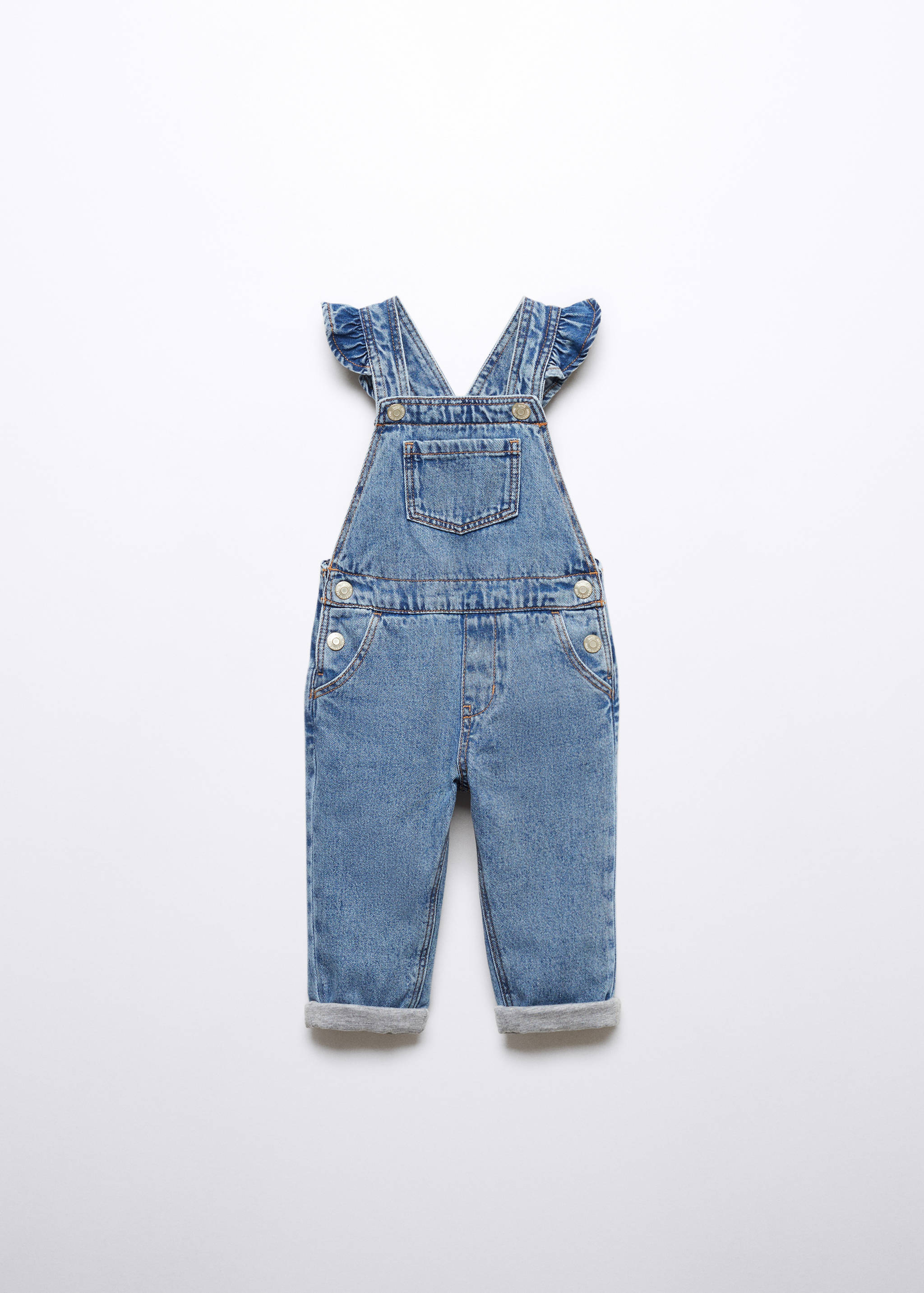 Lined denim dungarees - Article without model