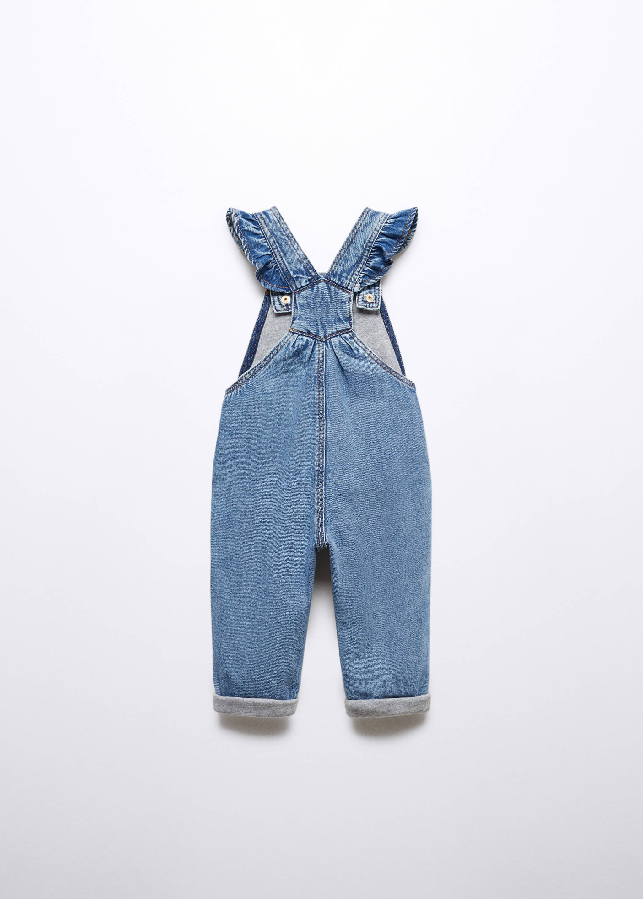 Lined denim dungarees - Reverse of the article