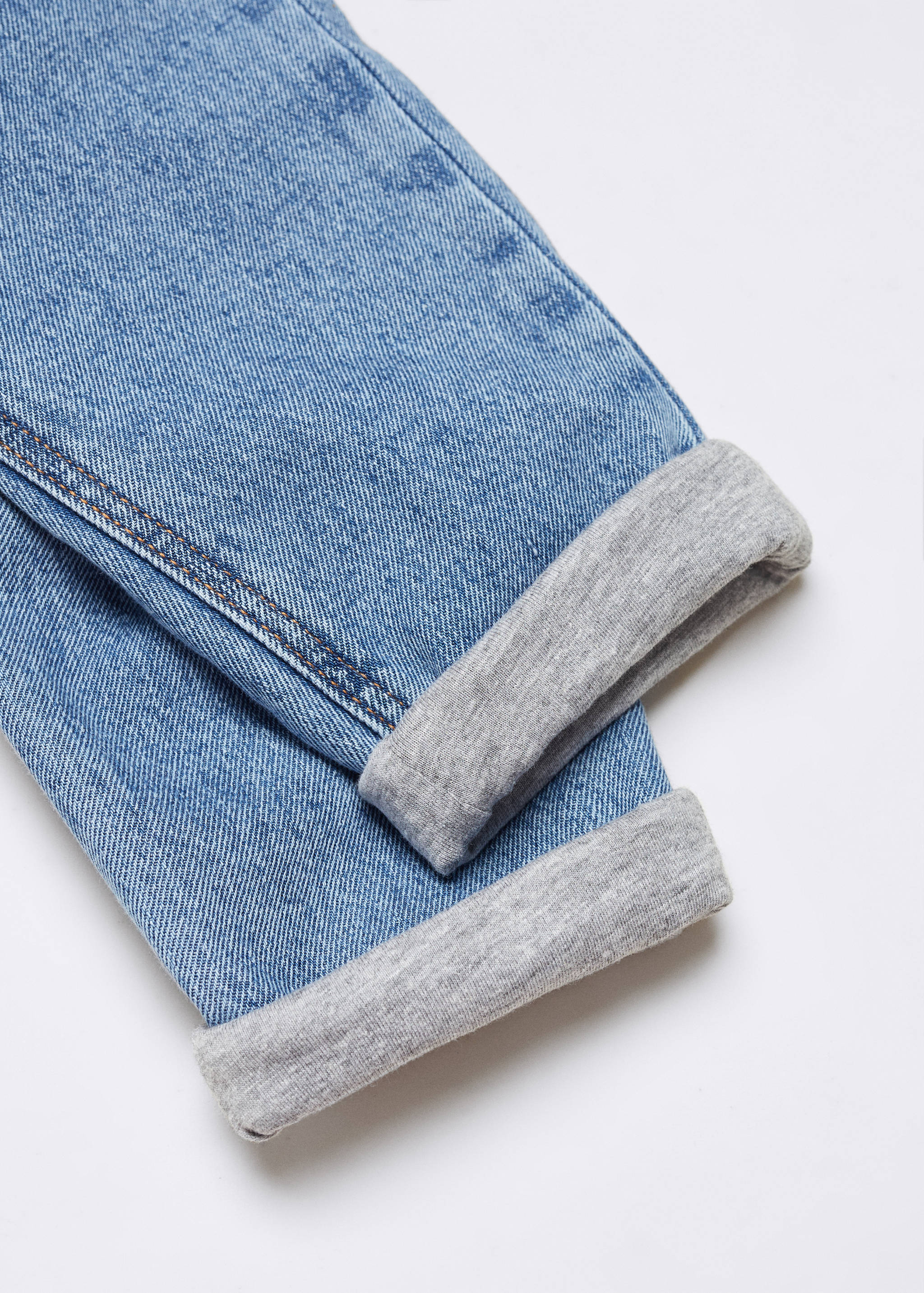 Lined denim dungarees - Details of the article 0