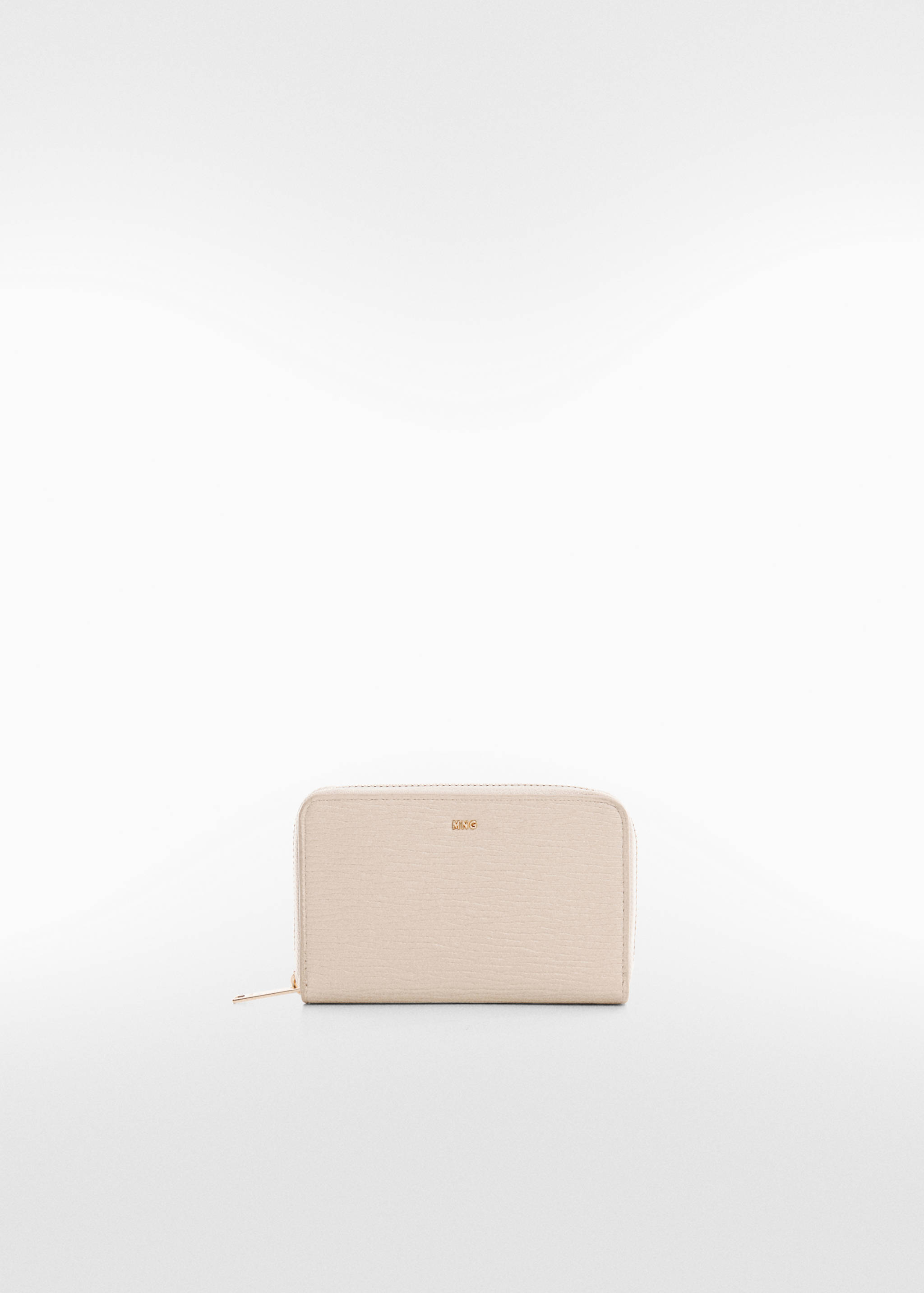 Textured wallet with embossed logo - Women | MANGO Taiwan area