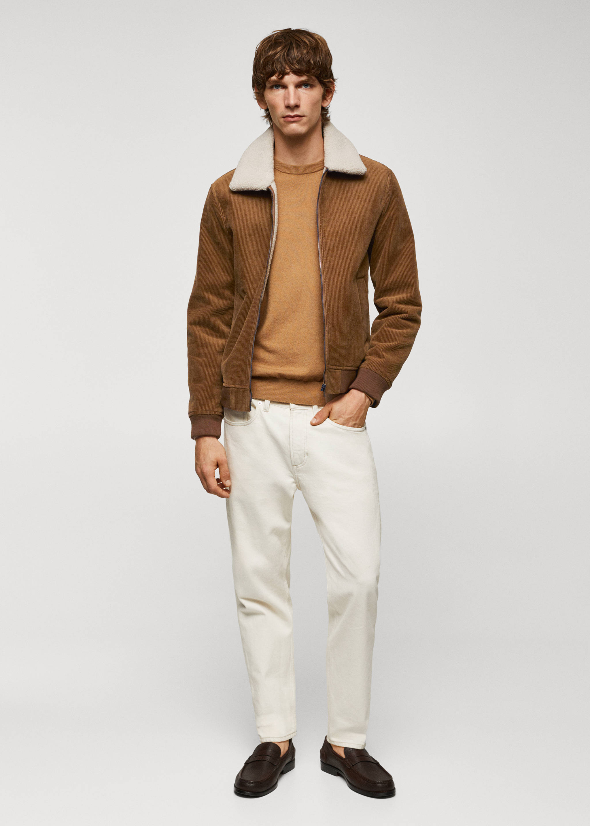 Вельветовая куртка на искусственной овчине - Общий план