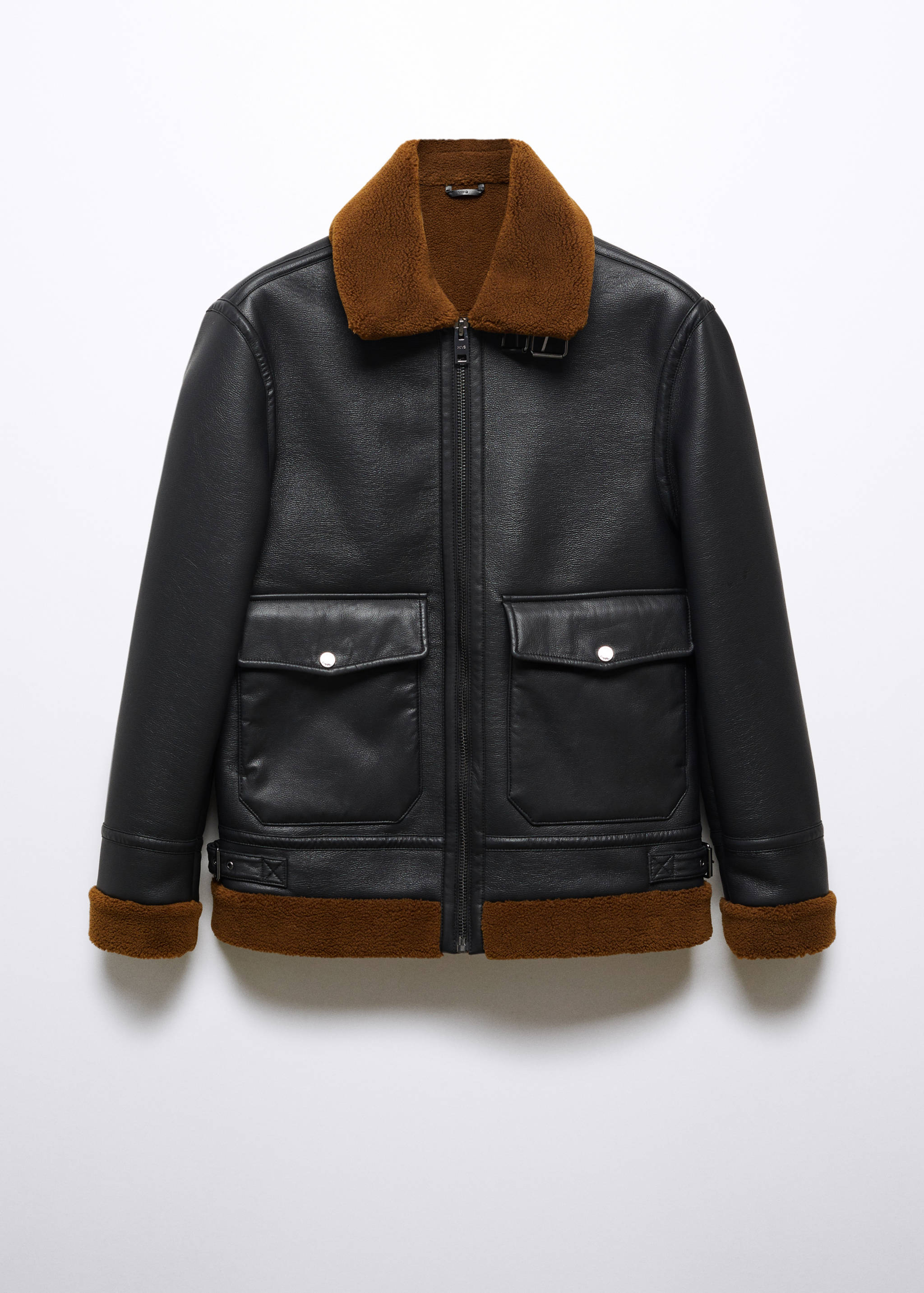 Двусторонняя куртка из искусственной кожи - Изделие без модели