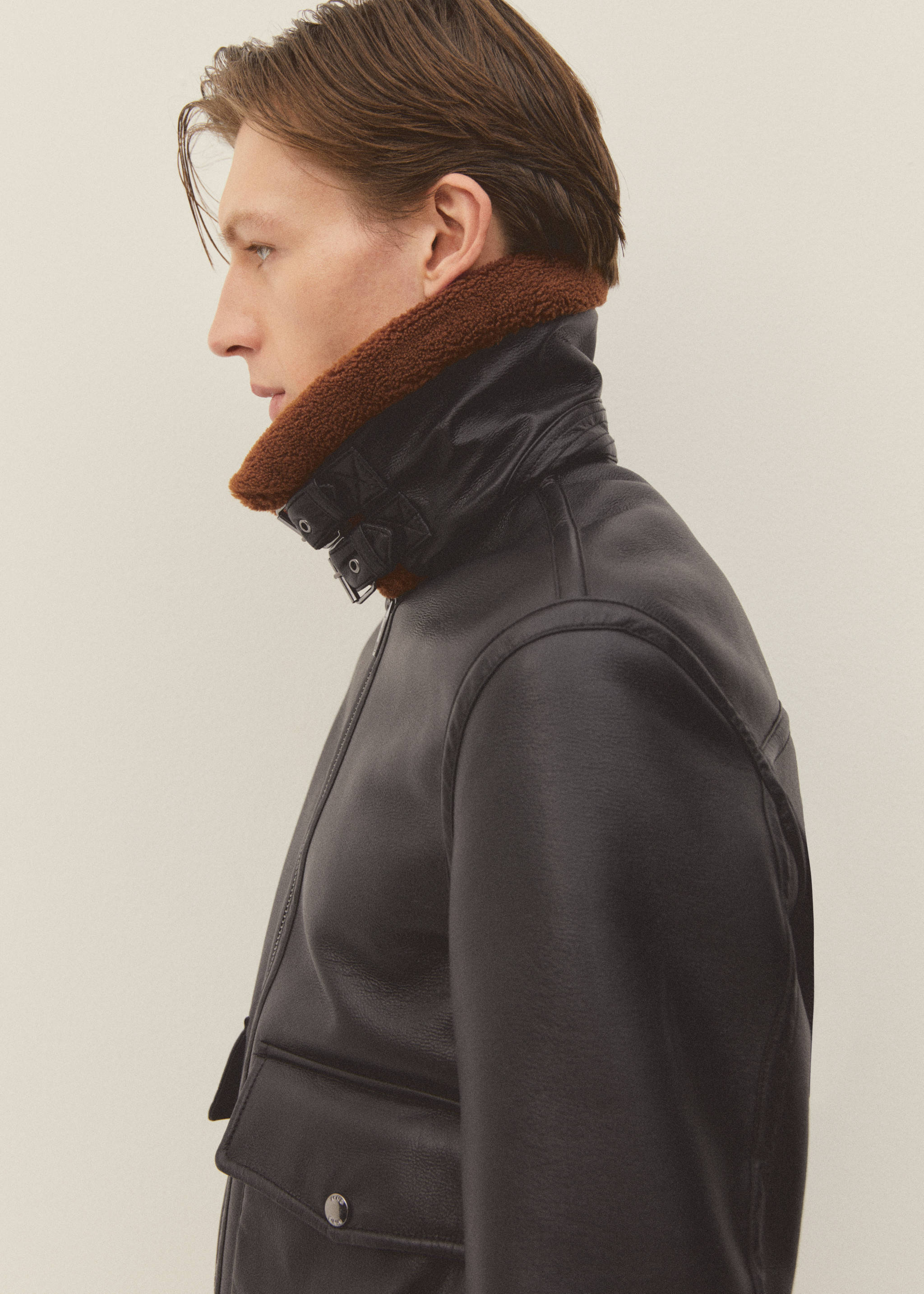 Chaqueta doble faz efecto piel - Detalle del artículo 5