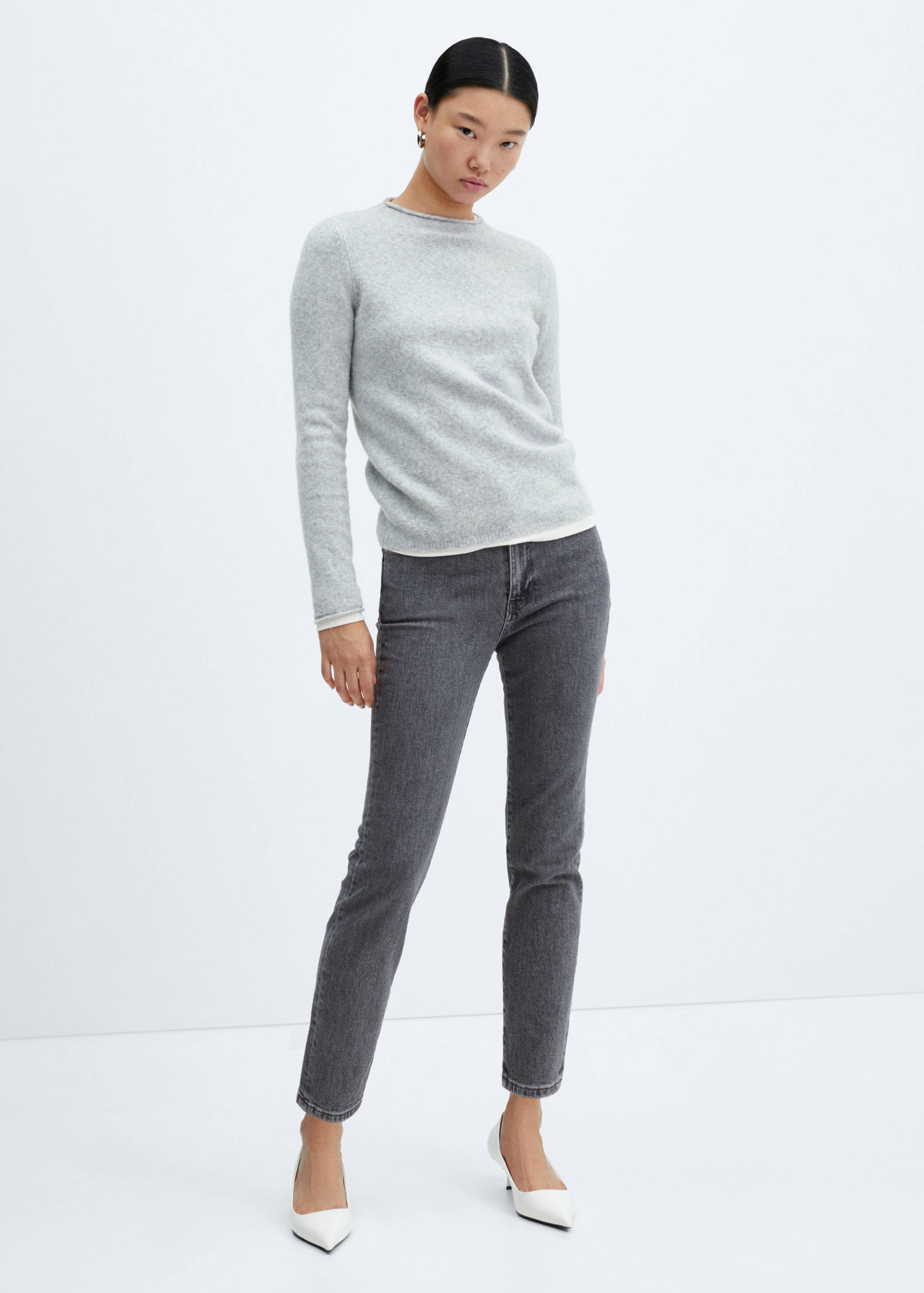 Jeans Claudia slim crop - Plano general