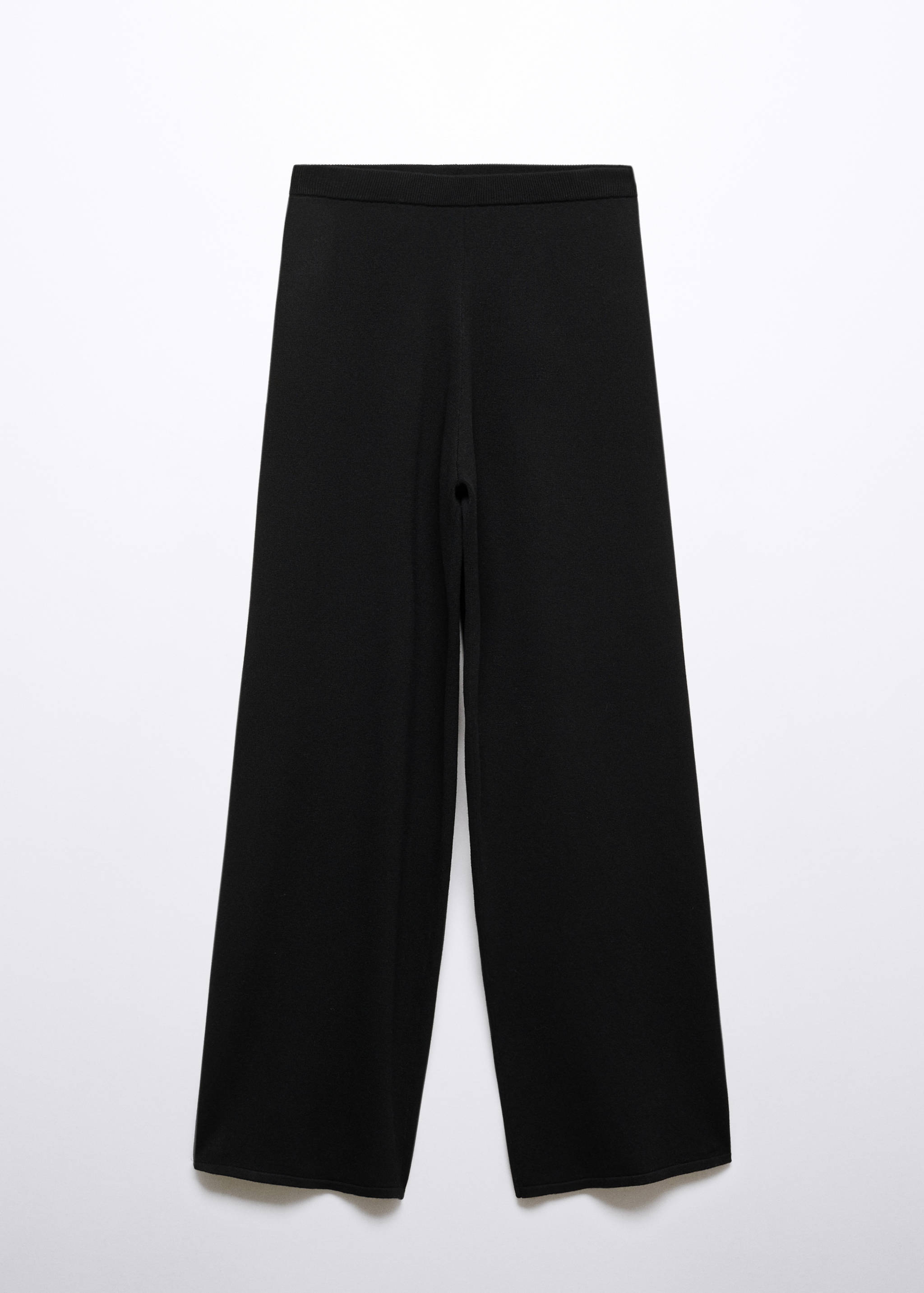 Straight knitted pants - Article without model