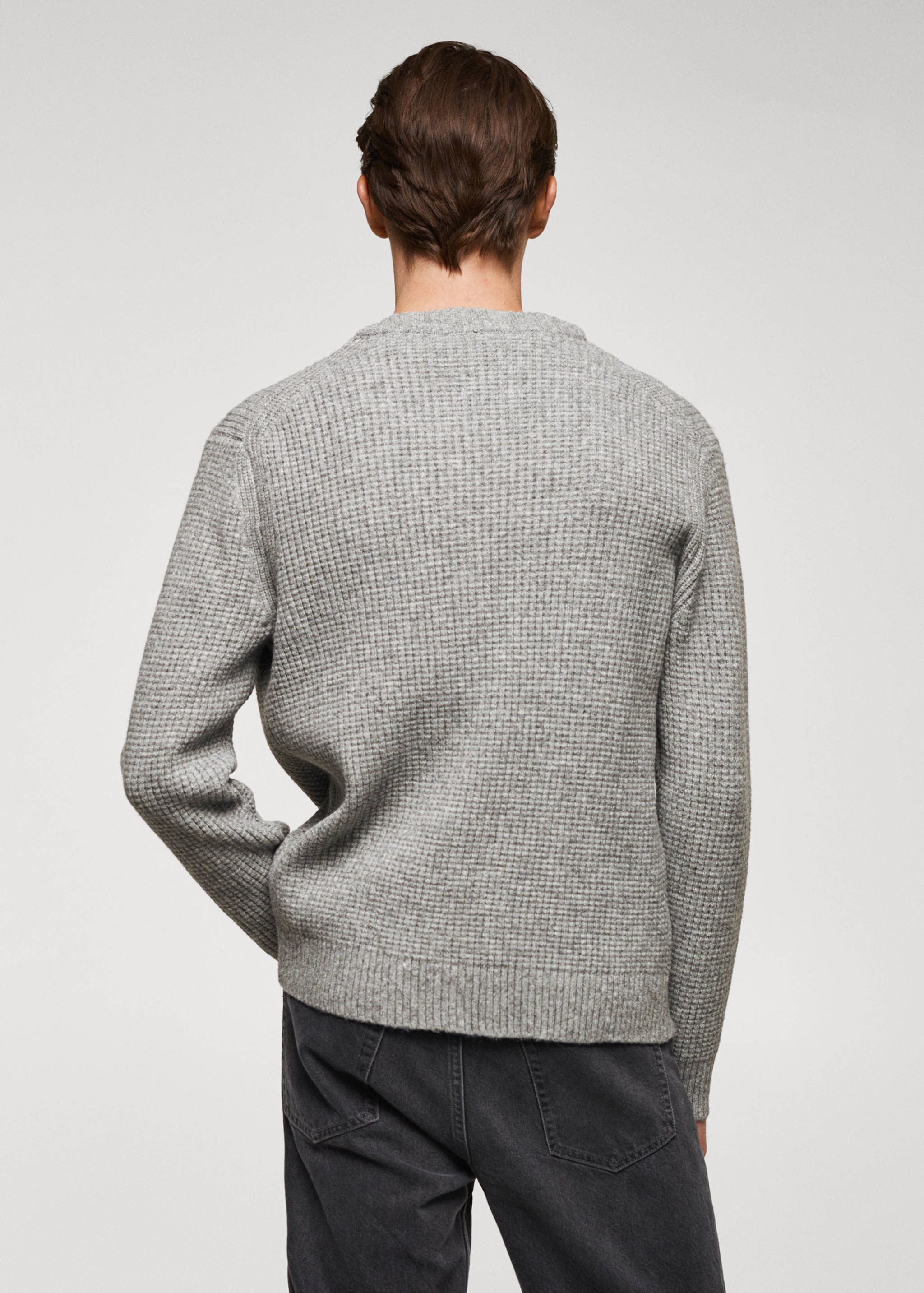 Structured wool-blend cardigan - Reverse of the article