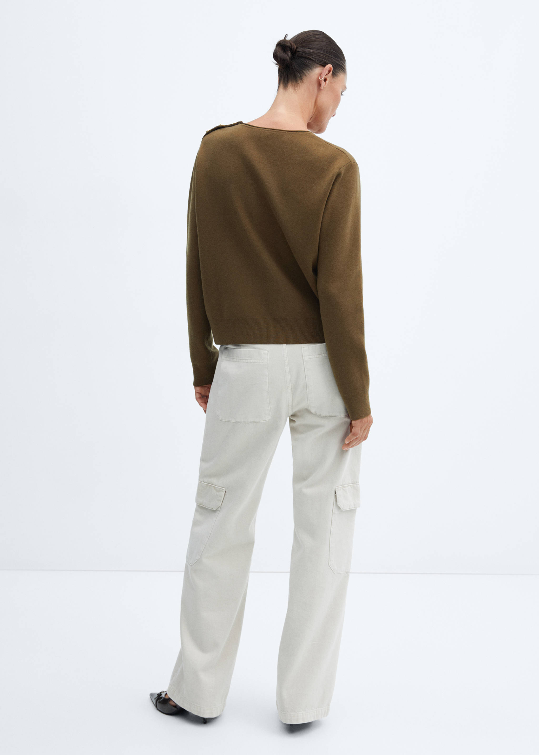 Pull-over boutons épaule - Verso de l’article