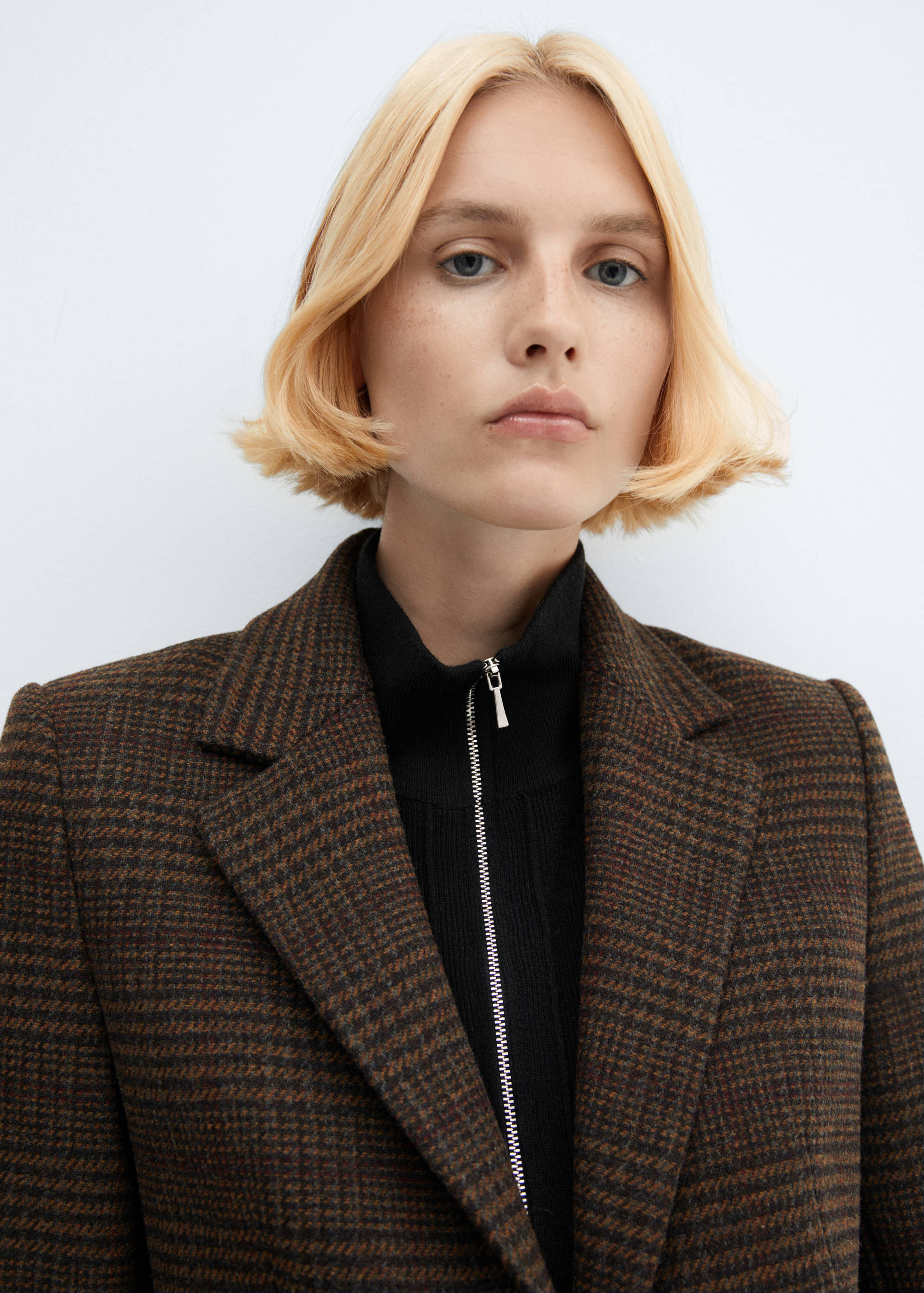 Прямой пиджак в клетку - Деталь изделия 1