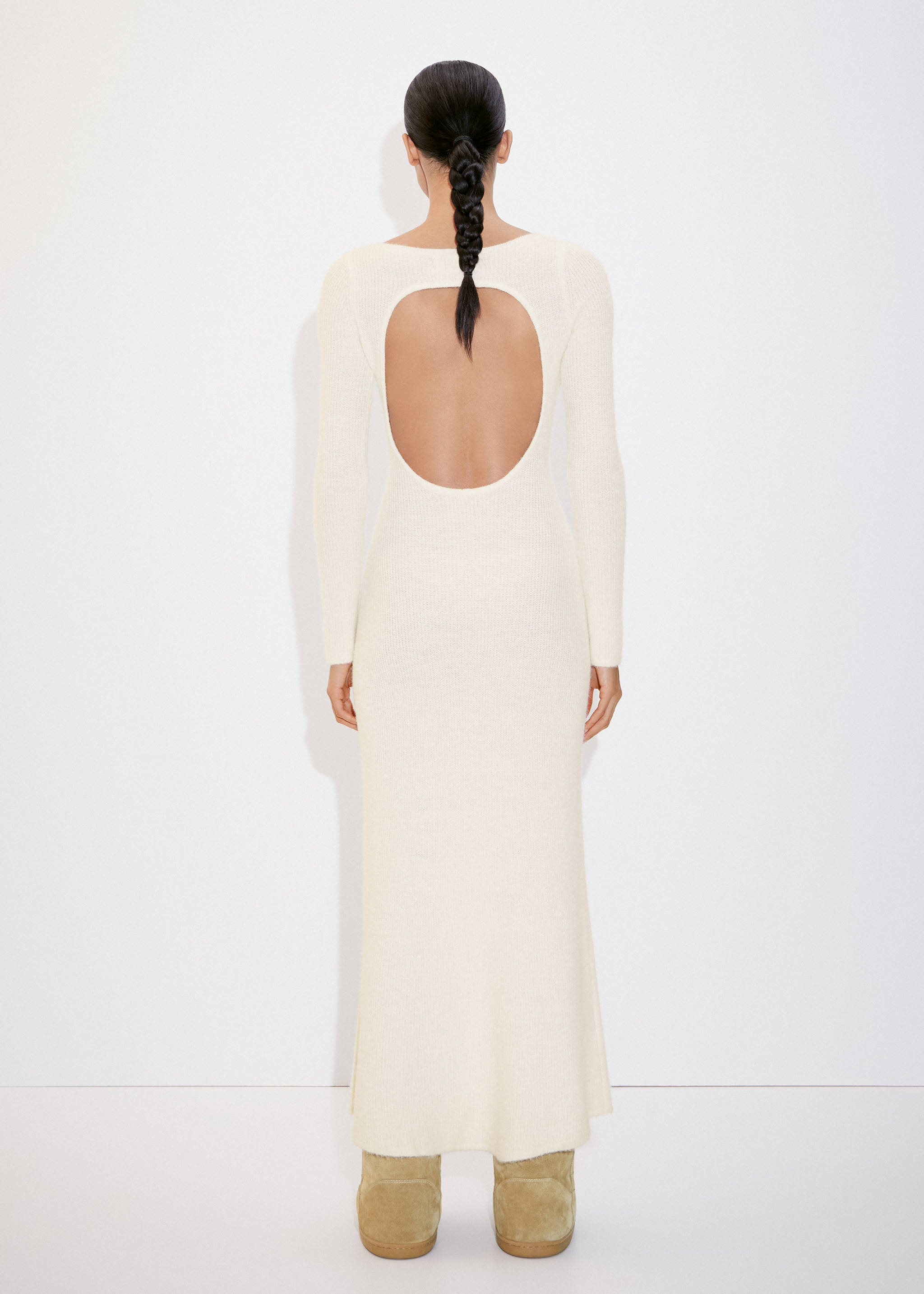 Robe maille dos nu - Verso de l’article