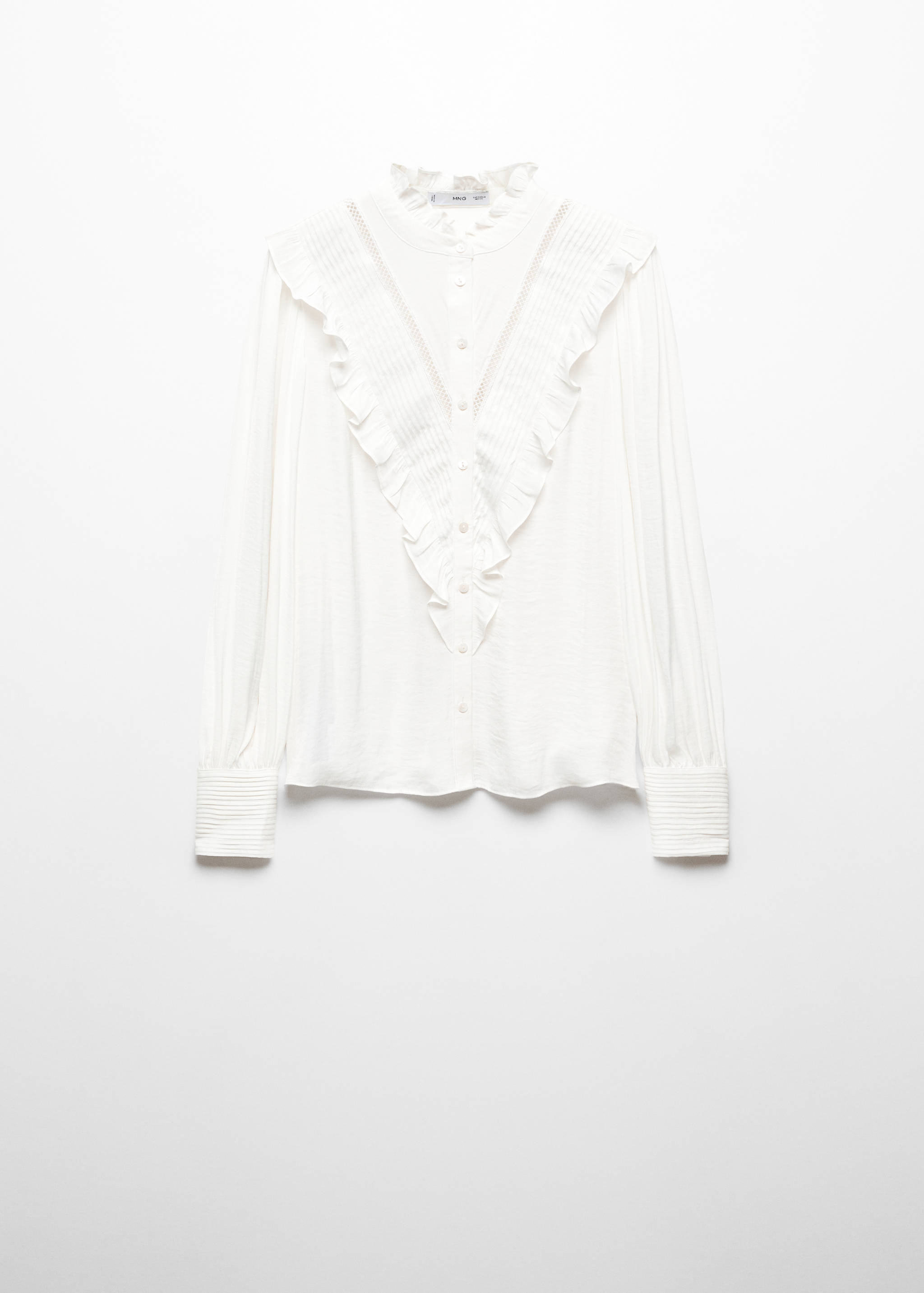 Shirt with ruffle detail - Article without model