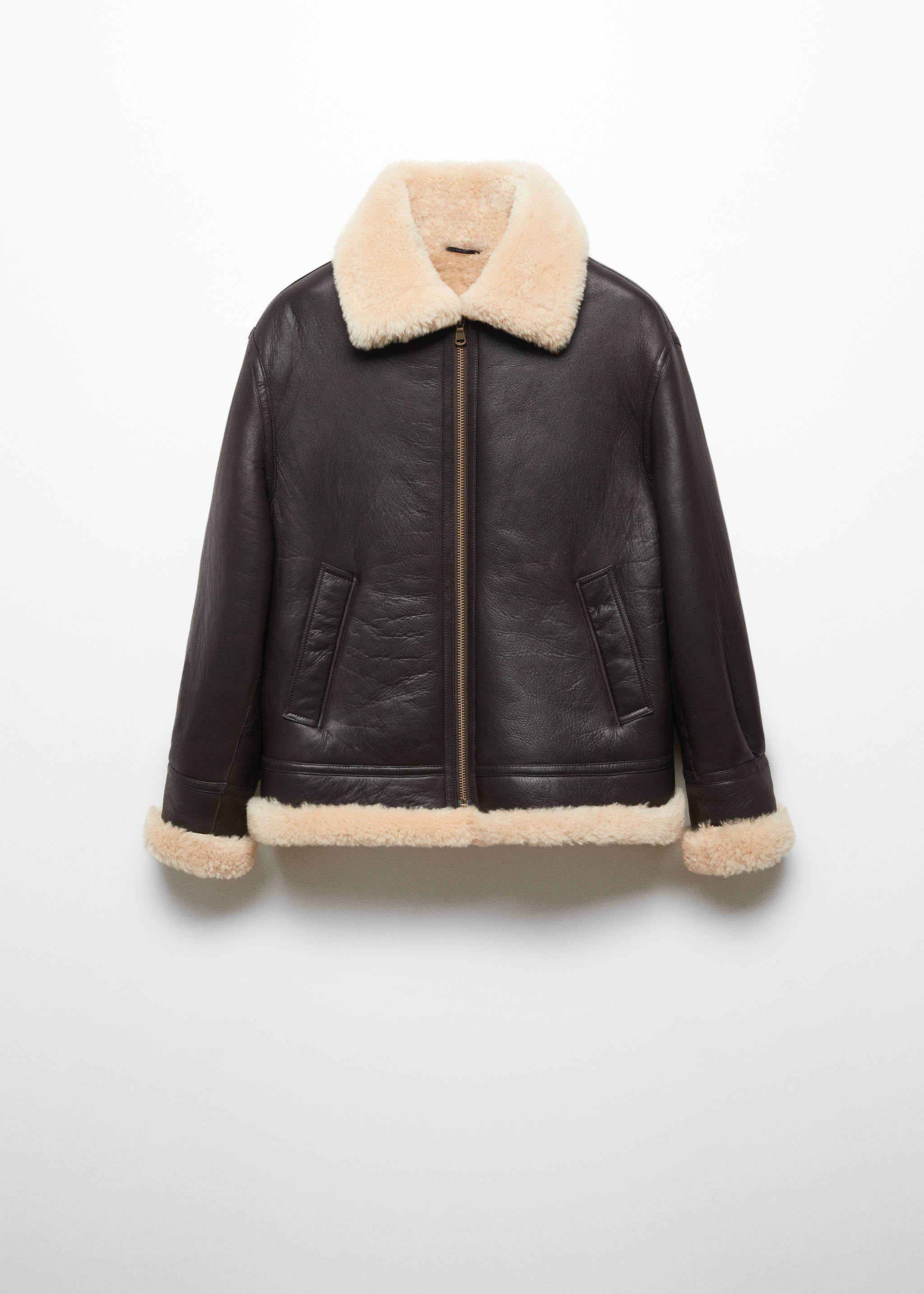 Shearling-lined coat - Article without model