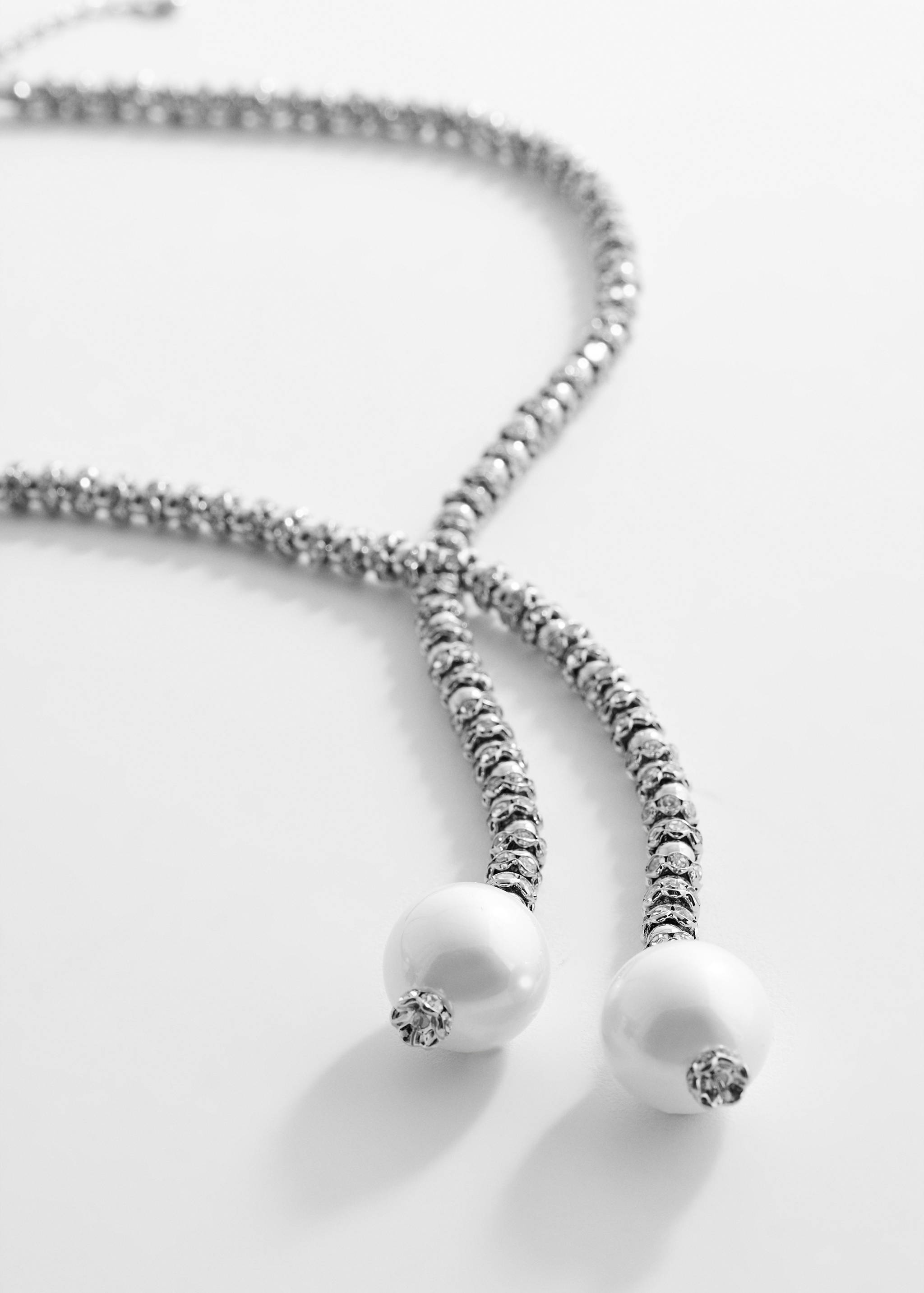 Crystal cross necklace - Medium plane