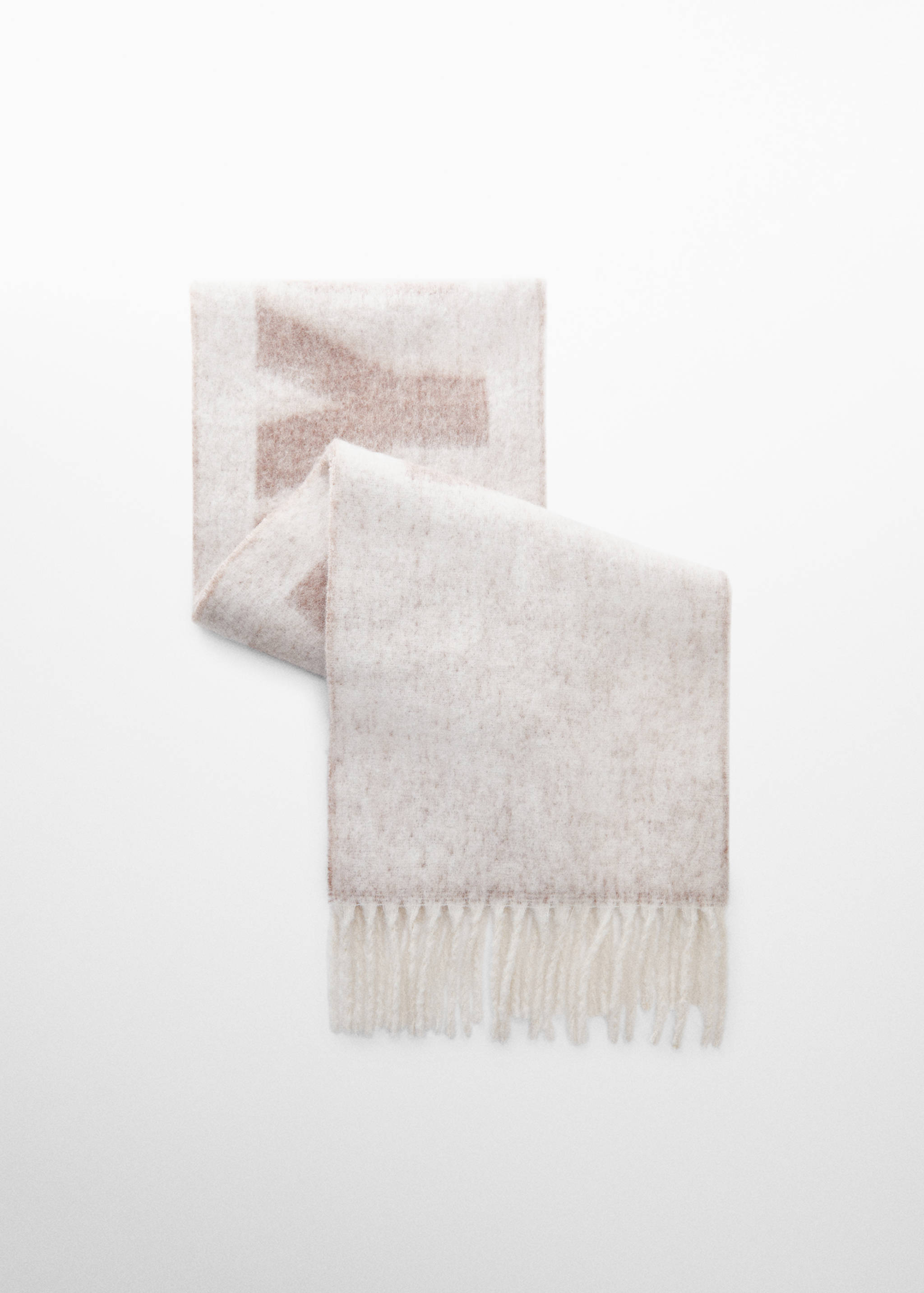 Fringed scarf with message - Article without model