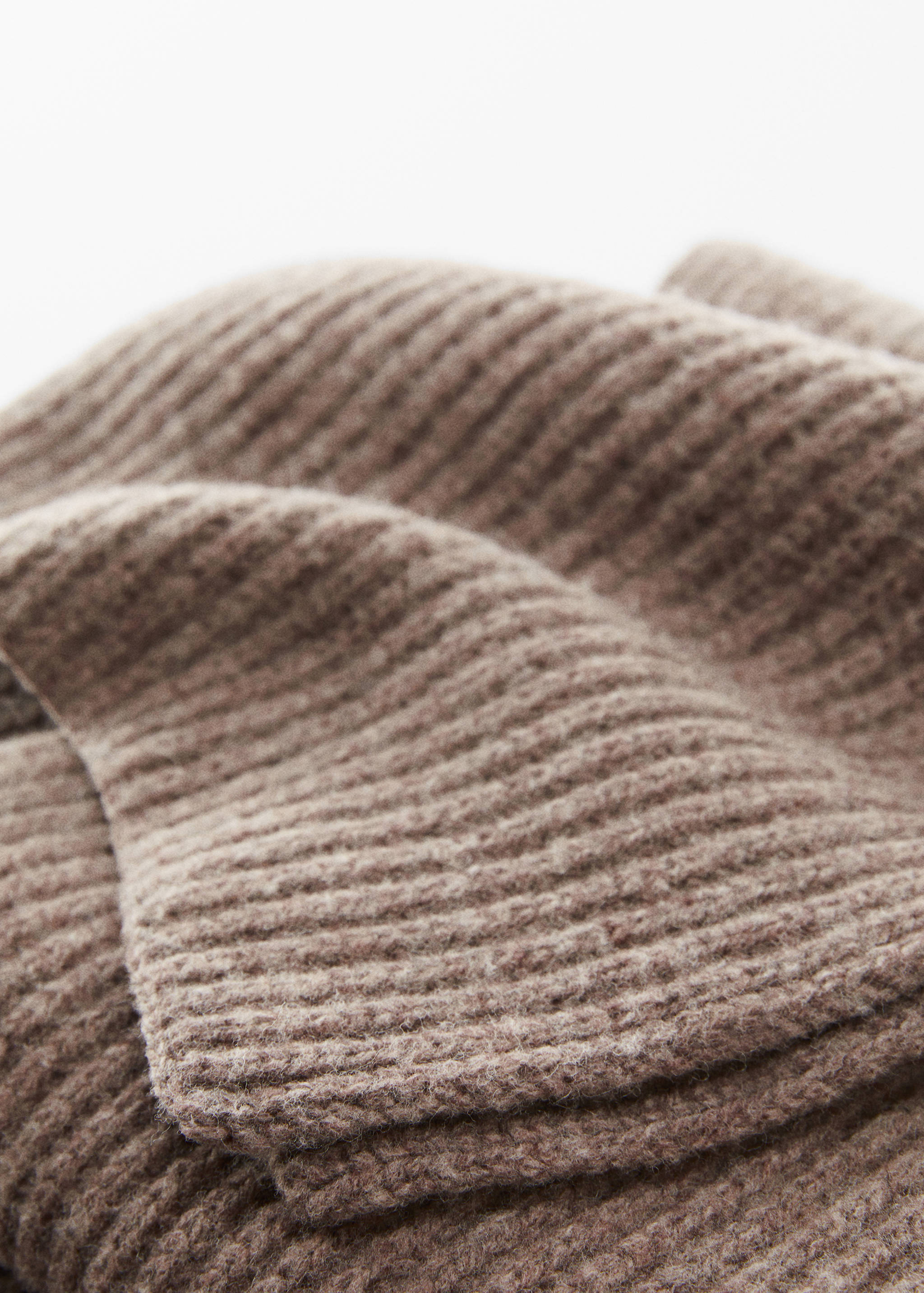 Knit wool-blend scarf - Medium plane