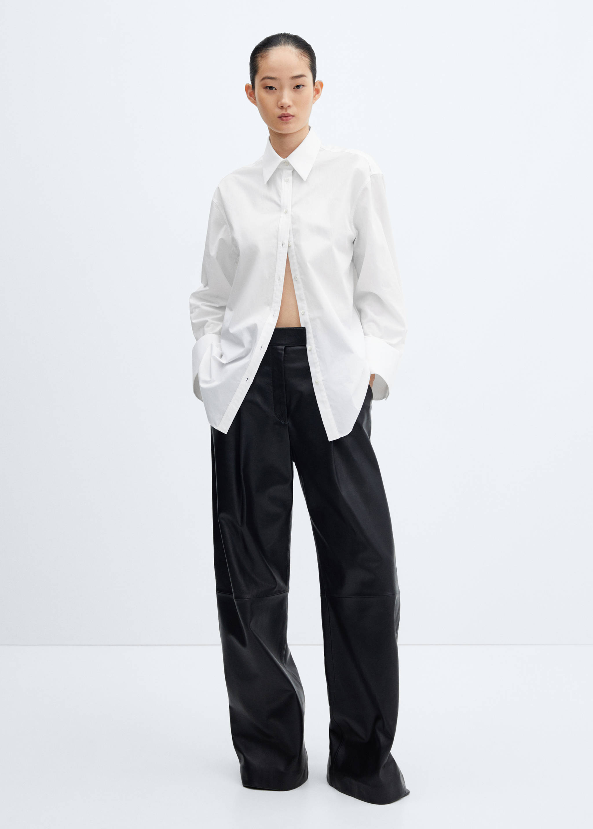 Chemise coton oversize - Plan général