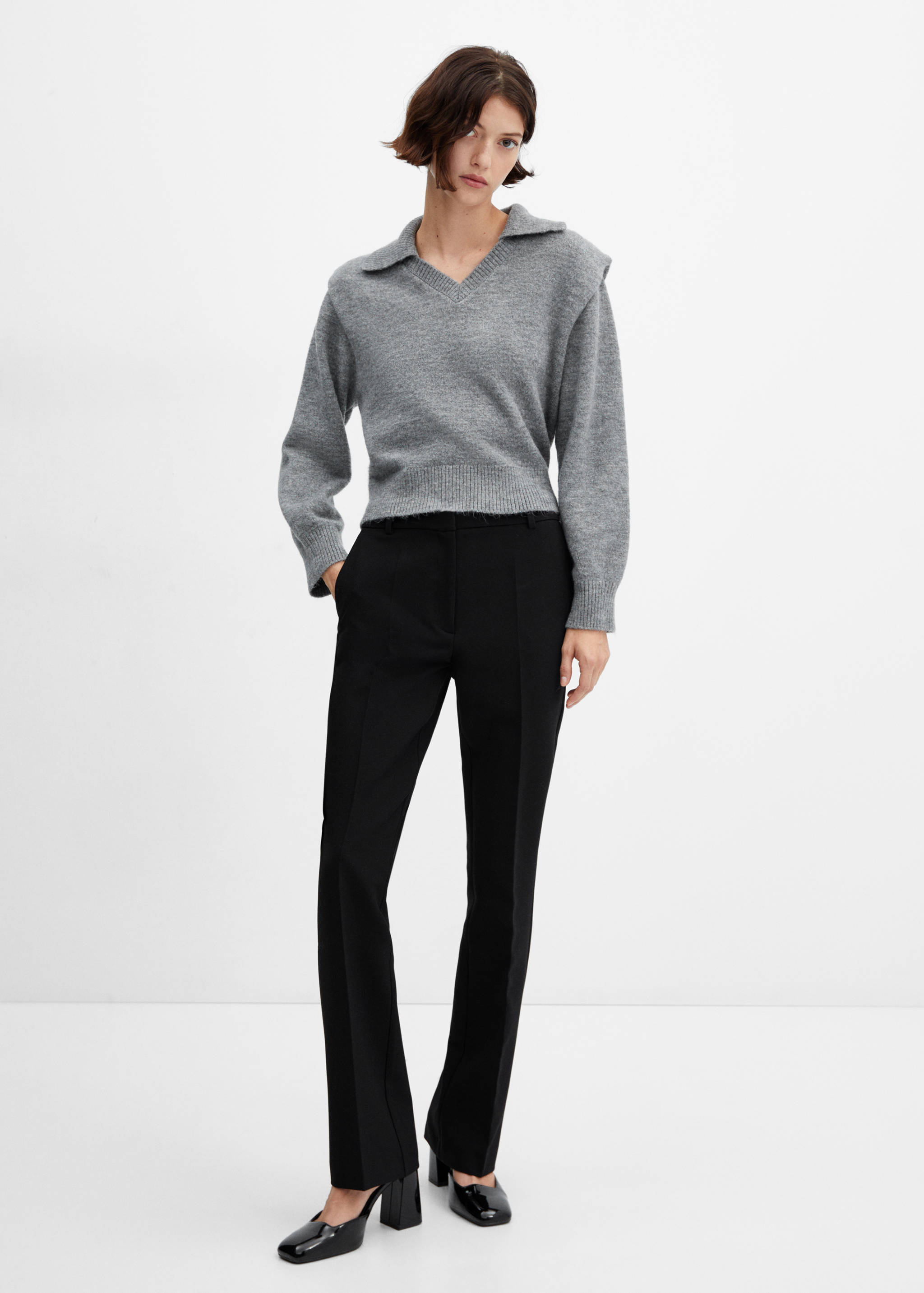 Pantalon flare taille normale - Plan général