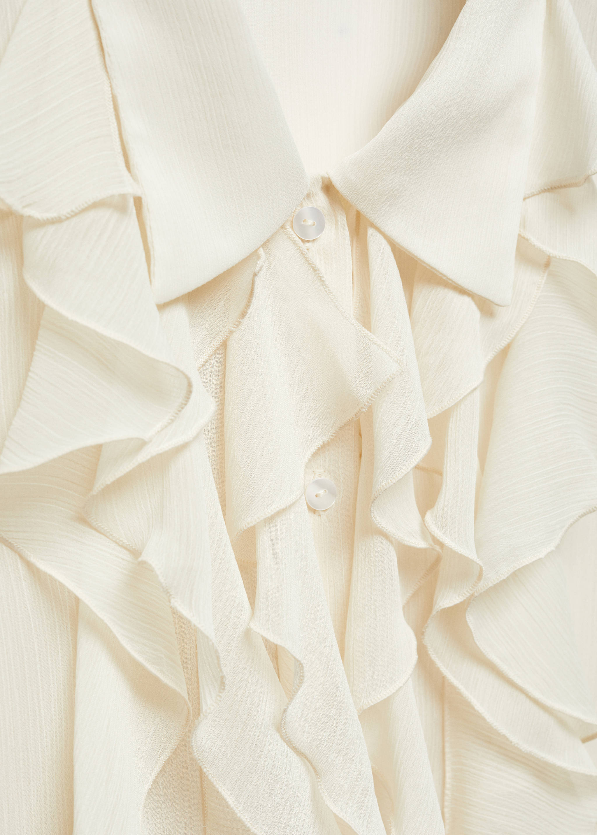 Рубашка из шифона с воланами - Деталь изделия 8