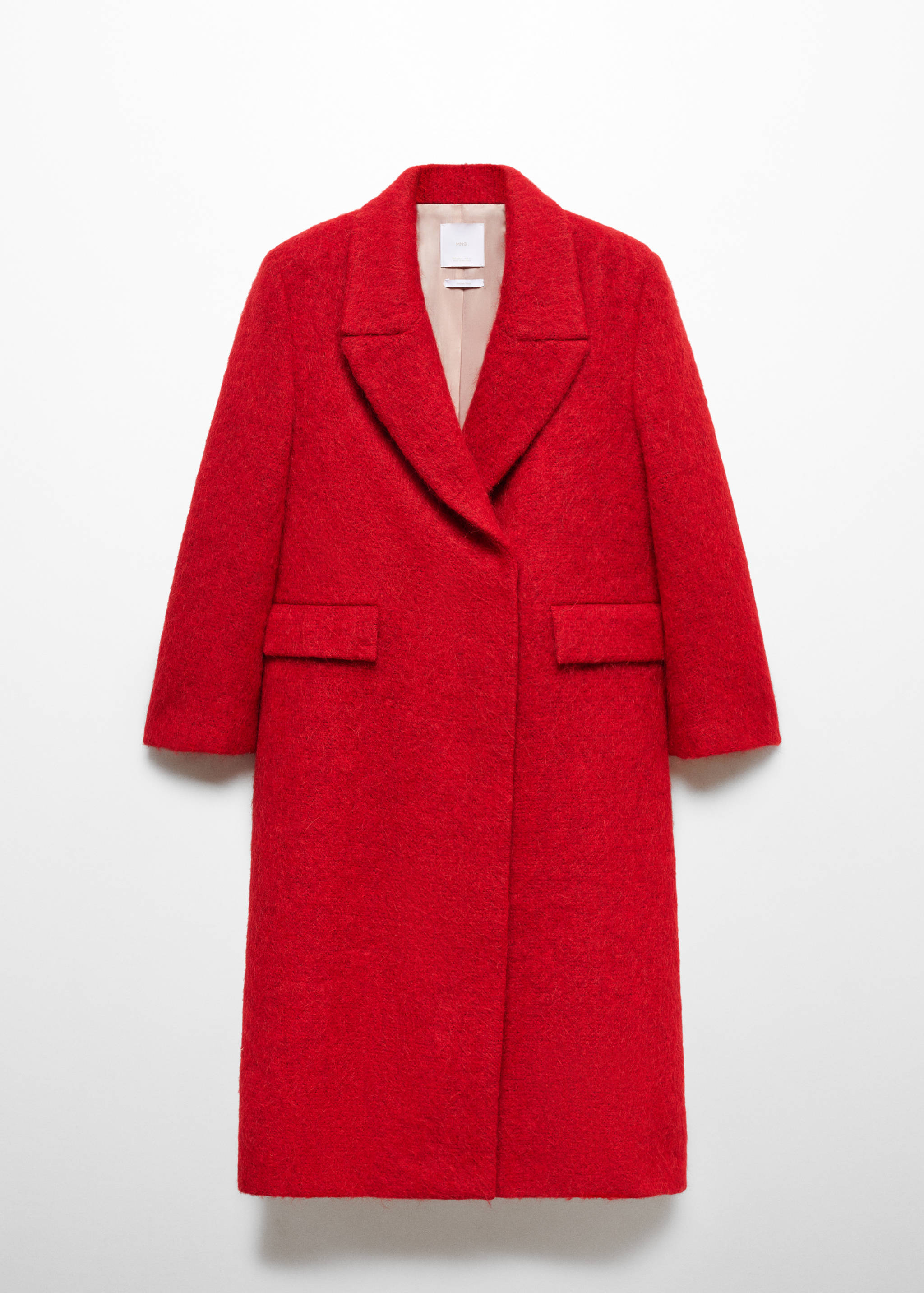 Long alpaca wool coat - Article without model
