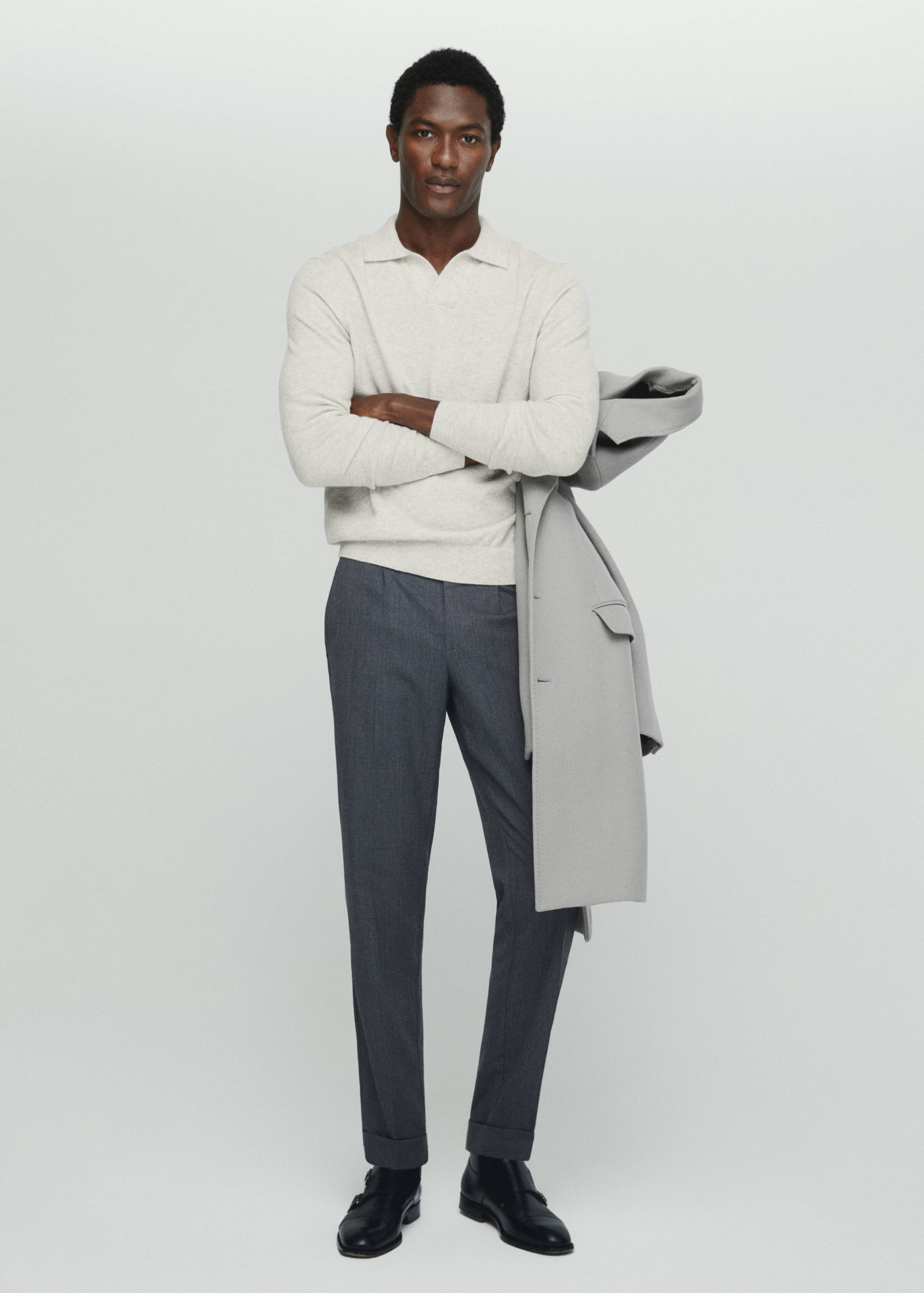 Polo maille 100 % cachemire - Plan général