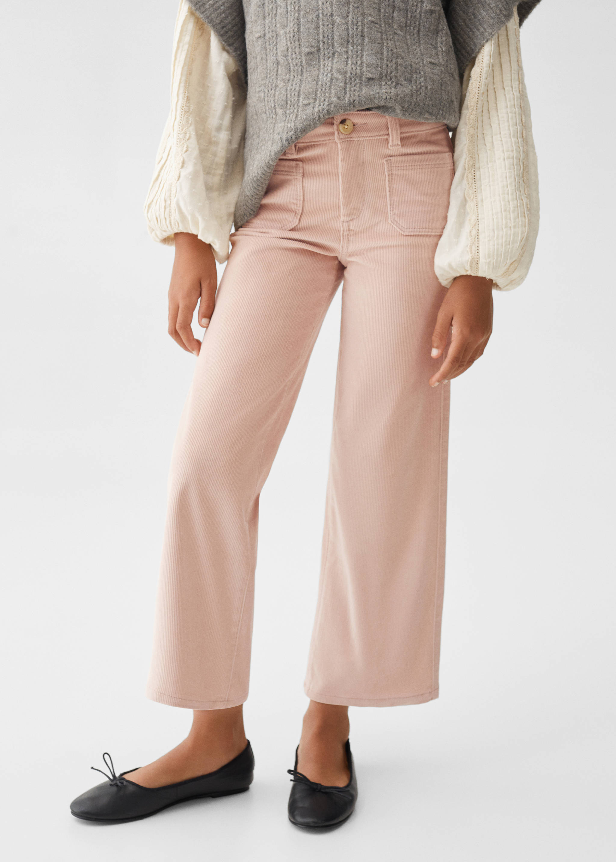 Corduroy culotte trousers - Details of the article 6