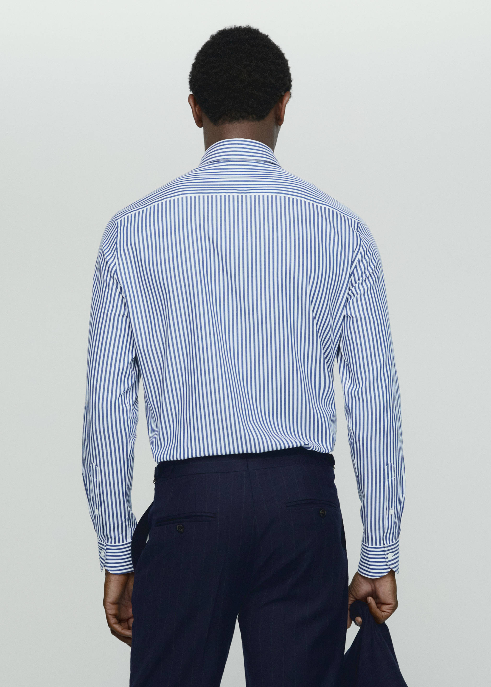 100% cotton striped shirt - Reverse of the article