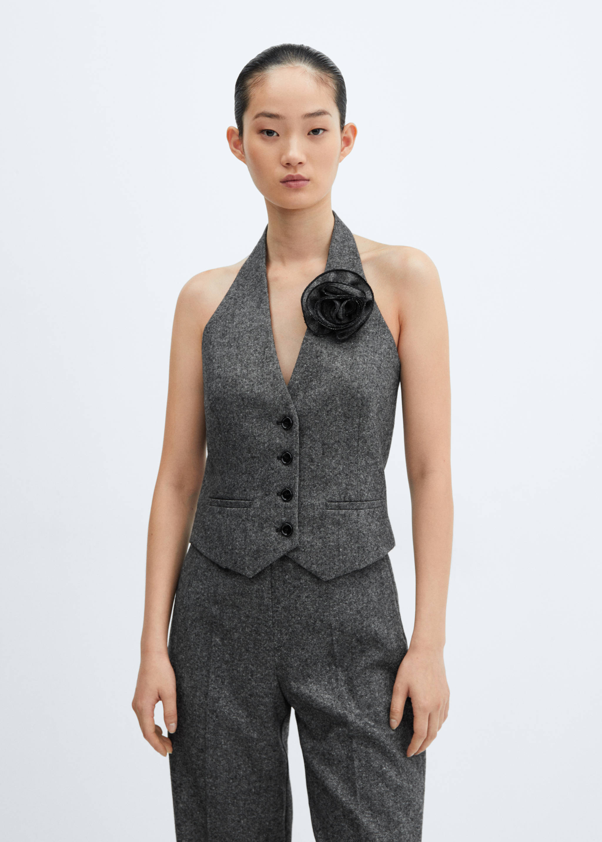 Gilet de costume laine - Plan moyen