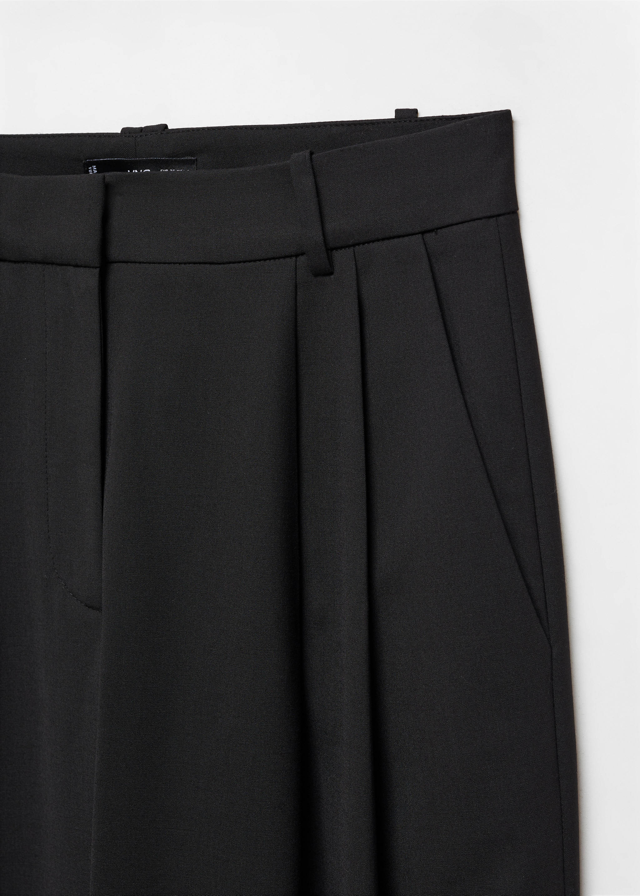 Wide leg wool trousers - Details of the article 8