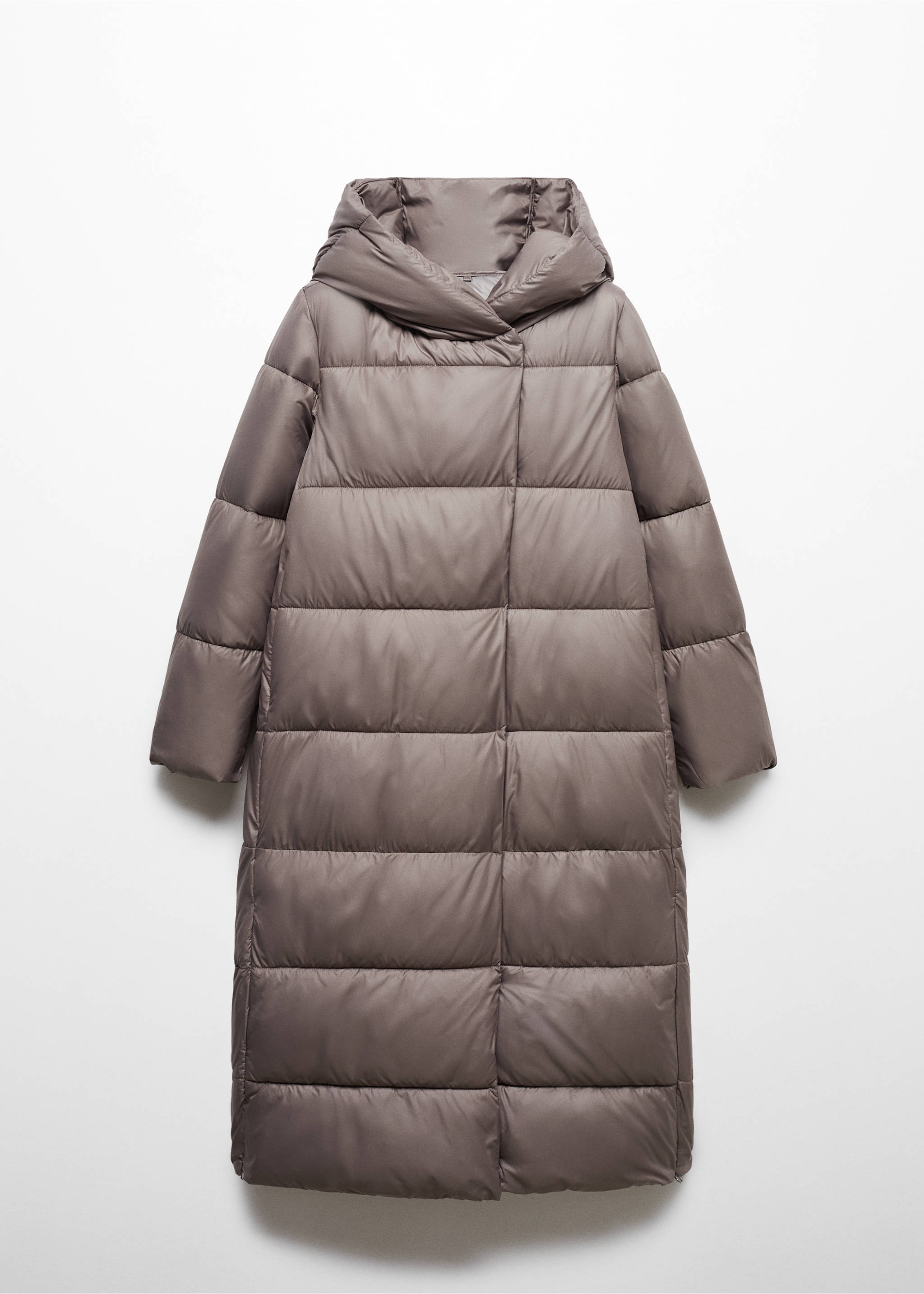 Anorak matelassé croisé - Article sans modèle, Marron moyen. Ref: 57059080-00.