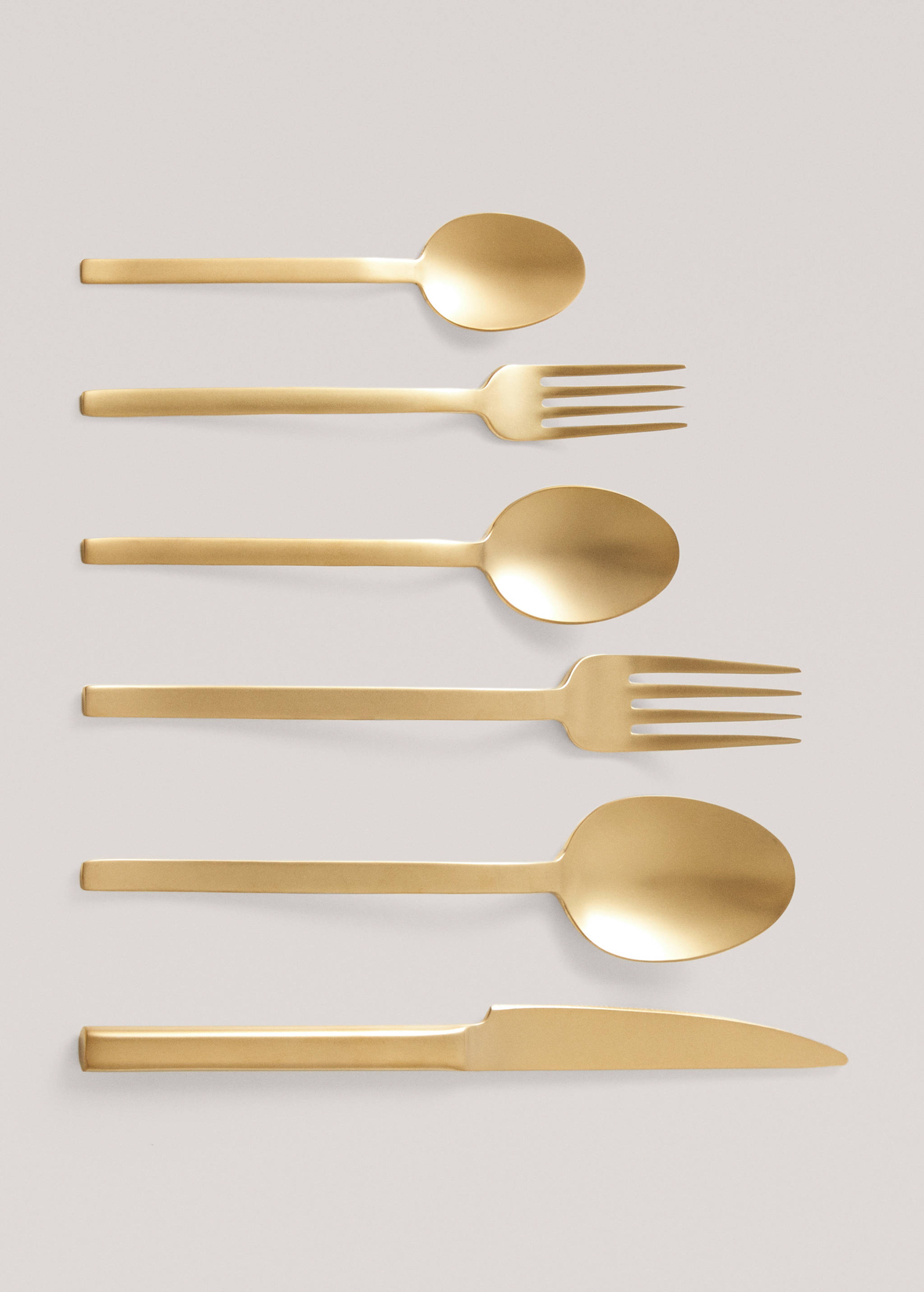 4er-Pack goldfarbene Gabeln aus 100 % Stahl  - Detail des Artikels 3