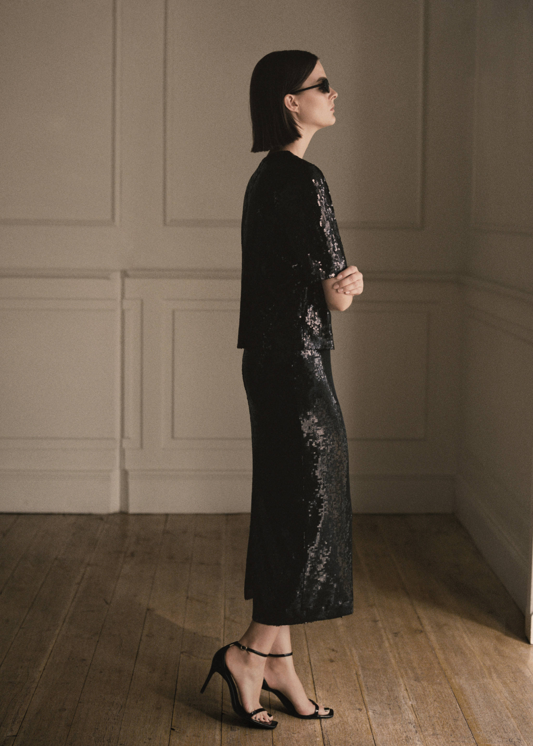 Sequin midi skirt - Details of the article 3