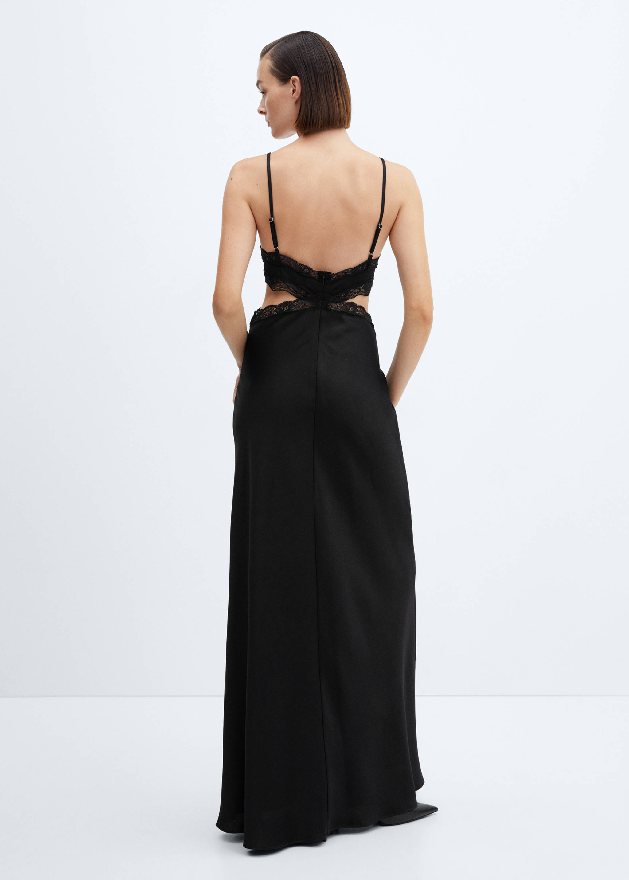 Slip dress with slit - Reverse of the article