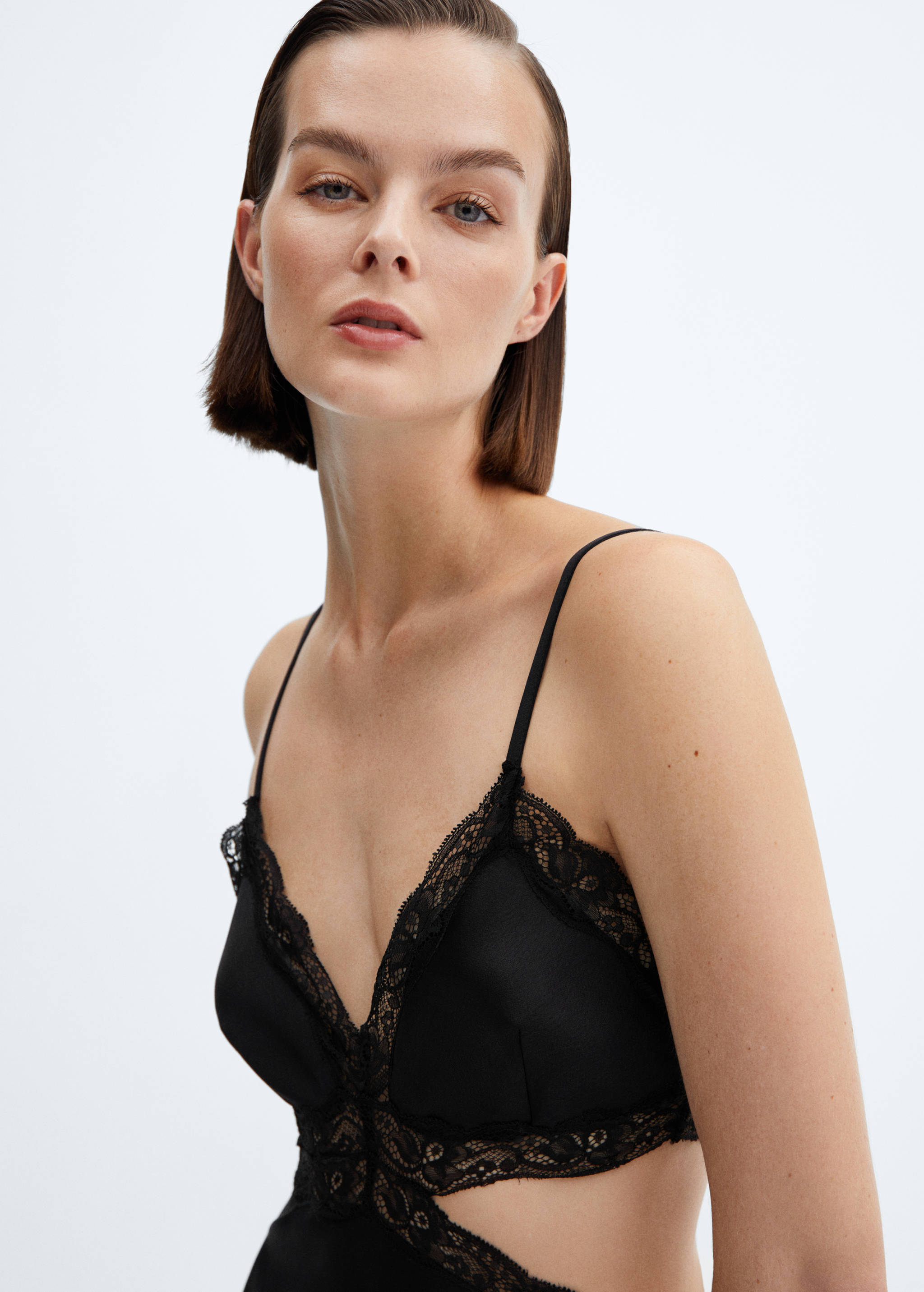 Slip dress with slit - Details of the article 6