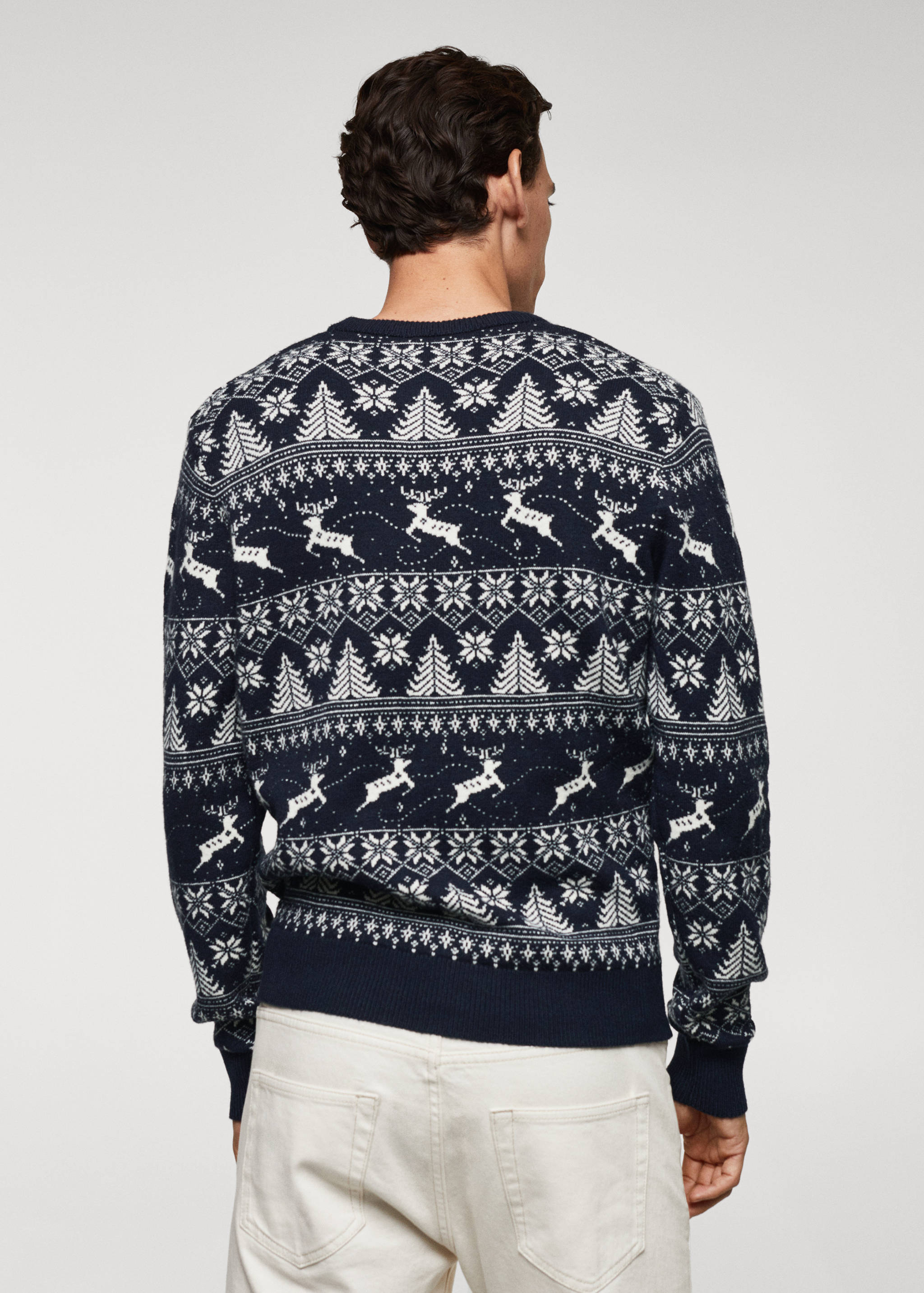 Christmas jacquard sweater - Reverse of the article
