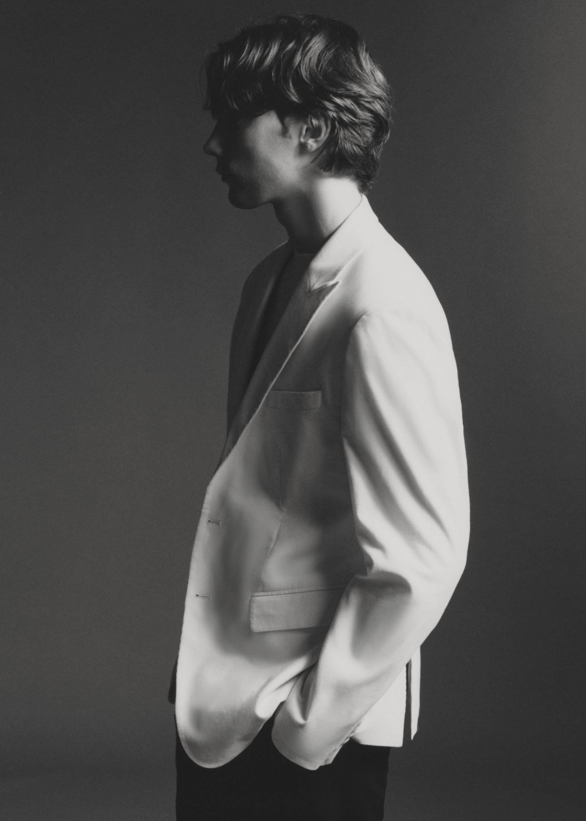 Slim fit corduroy blazer - Details of the article 5