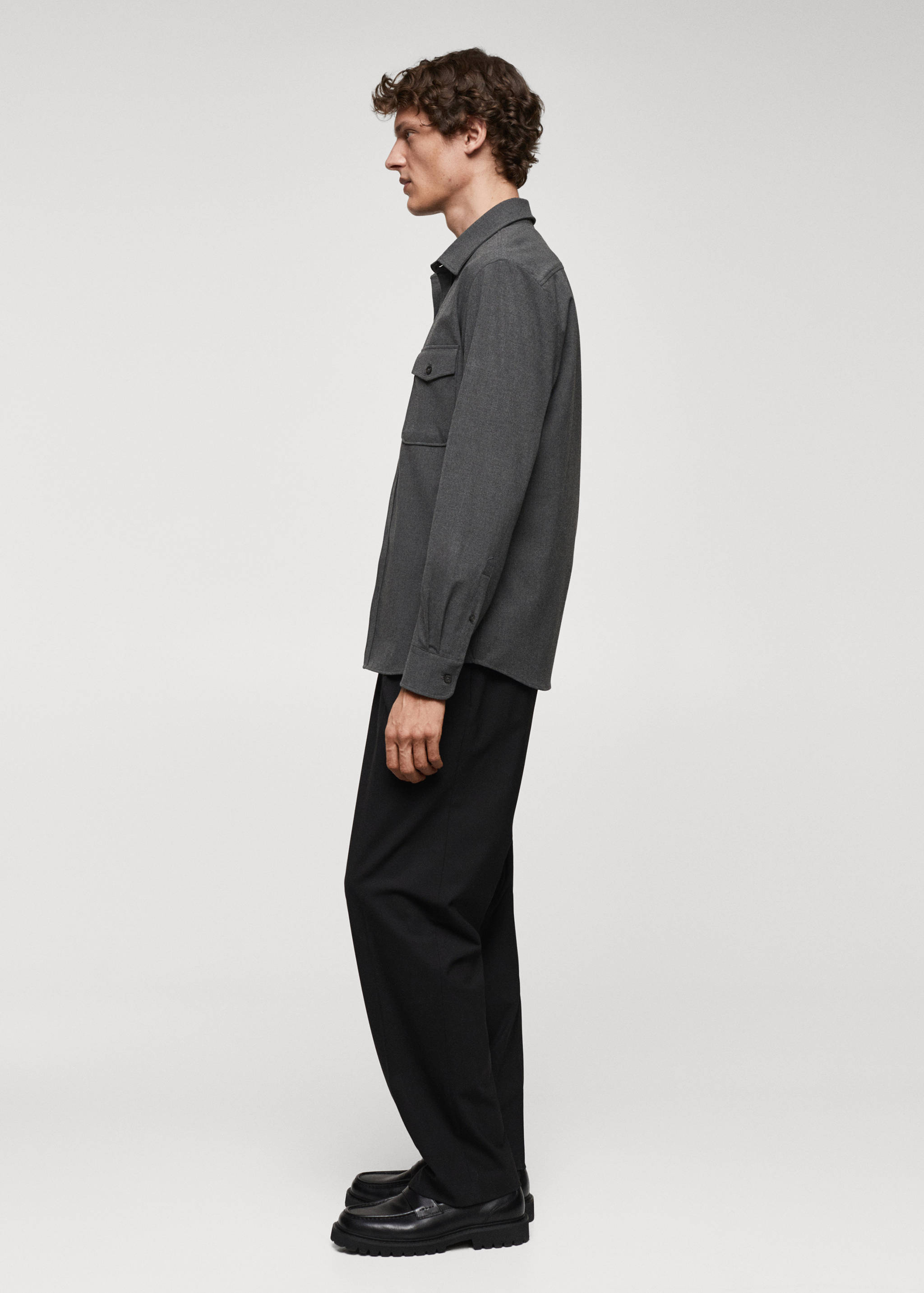 Relaxed-fit wool trousers - Details of the article 2