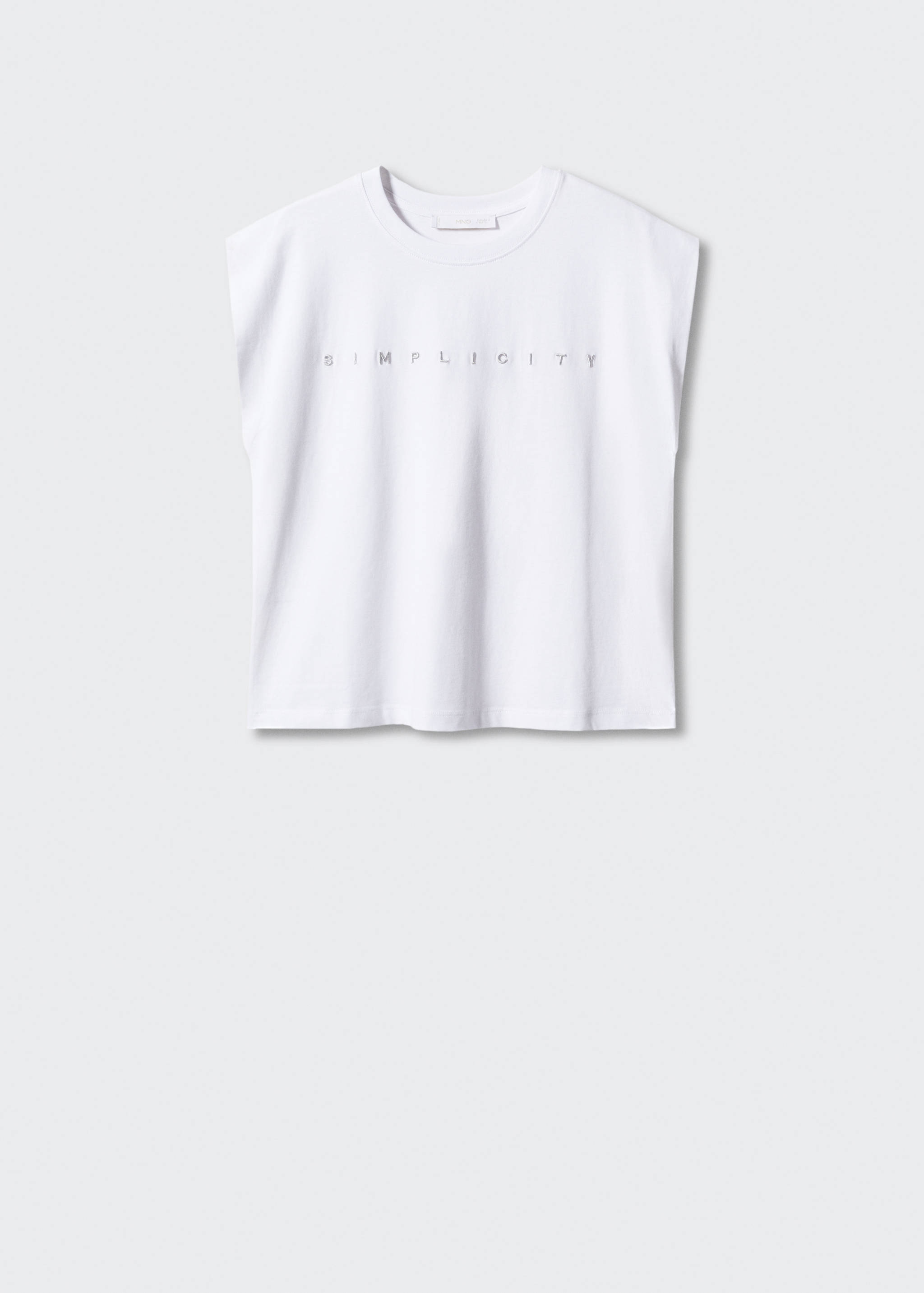 Message cotton T-shirt - Article without model