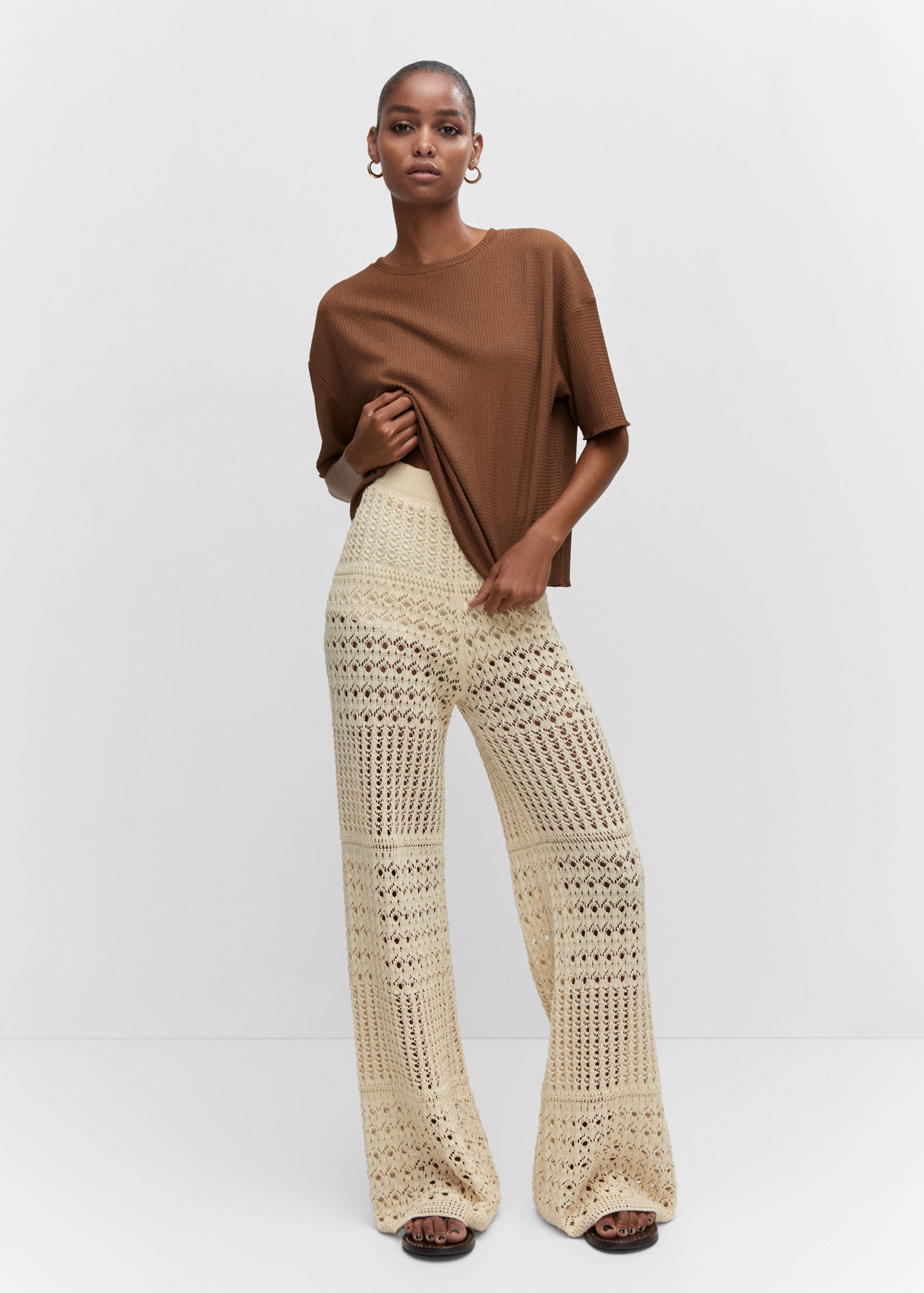 Camiseta oversize textura - Plano general