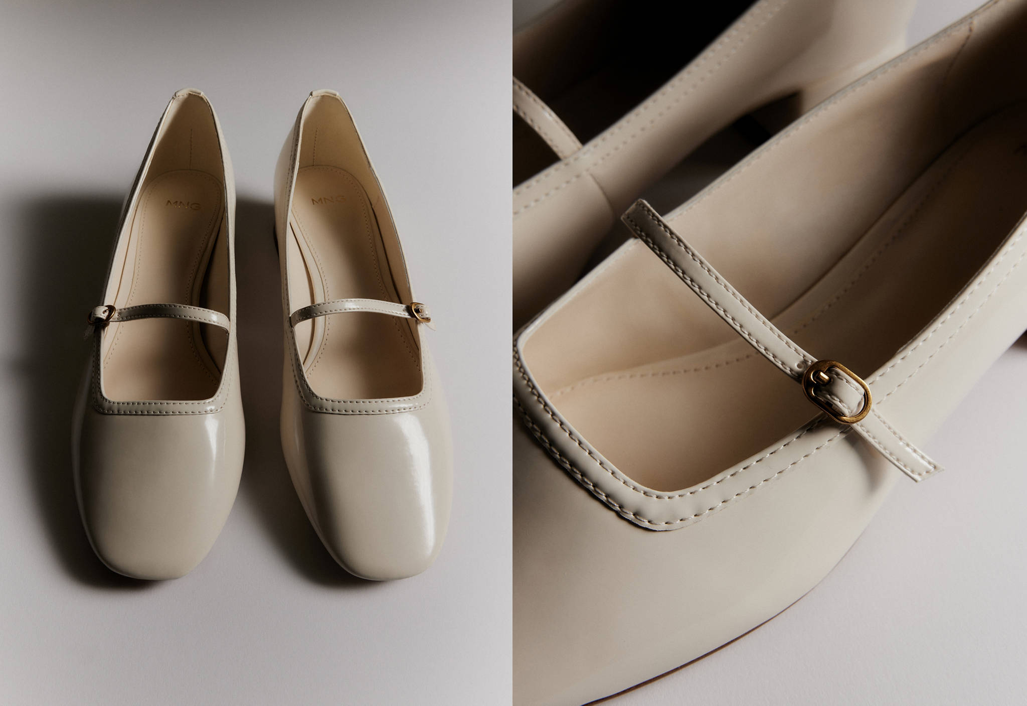 Heeled shoes with buckle - Panoramic plane