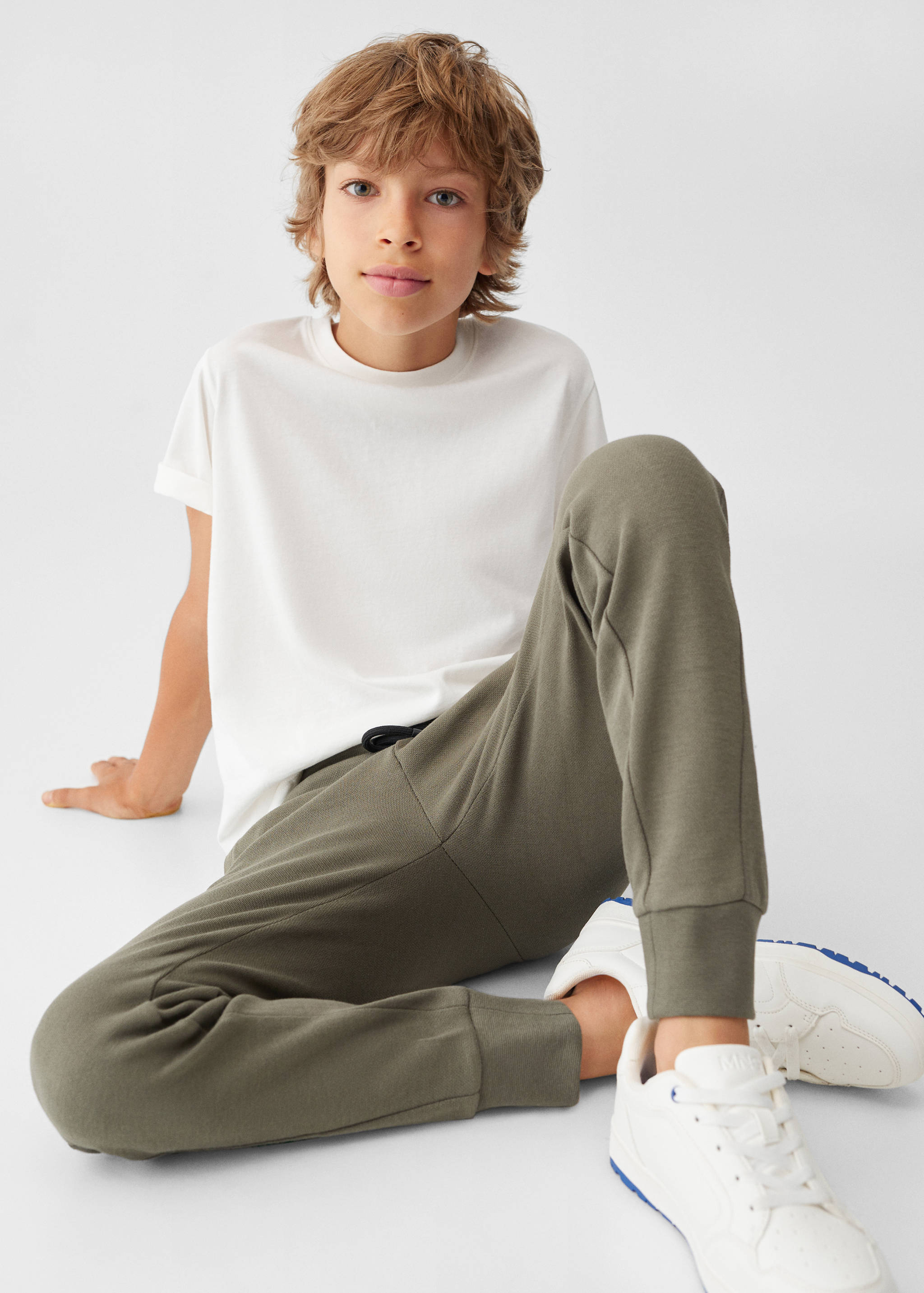 Cotton jogger-style trousers - Details of the article 2