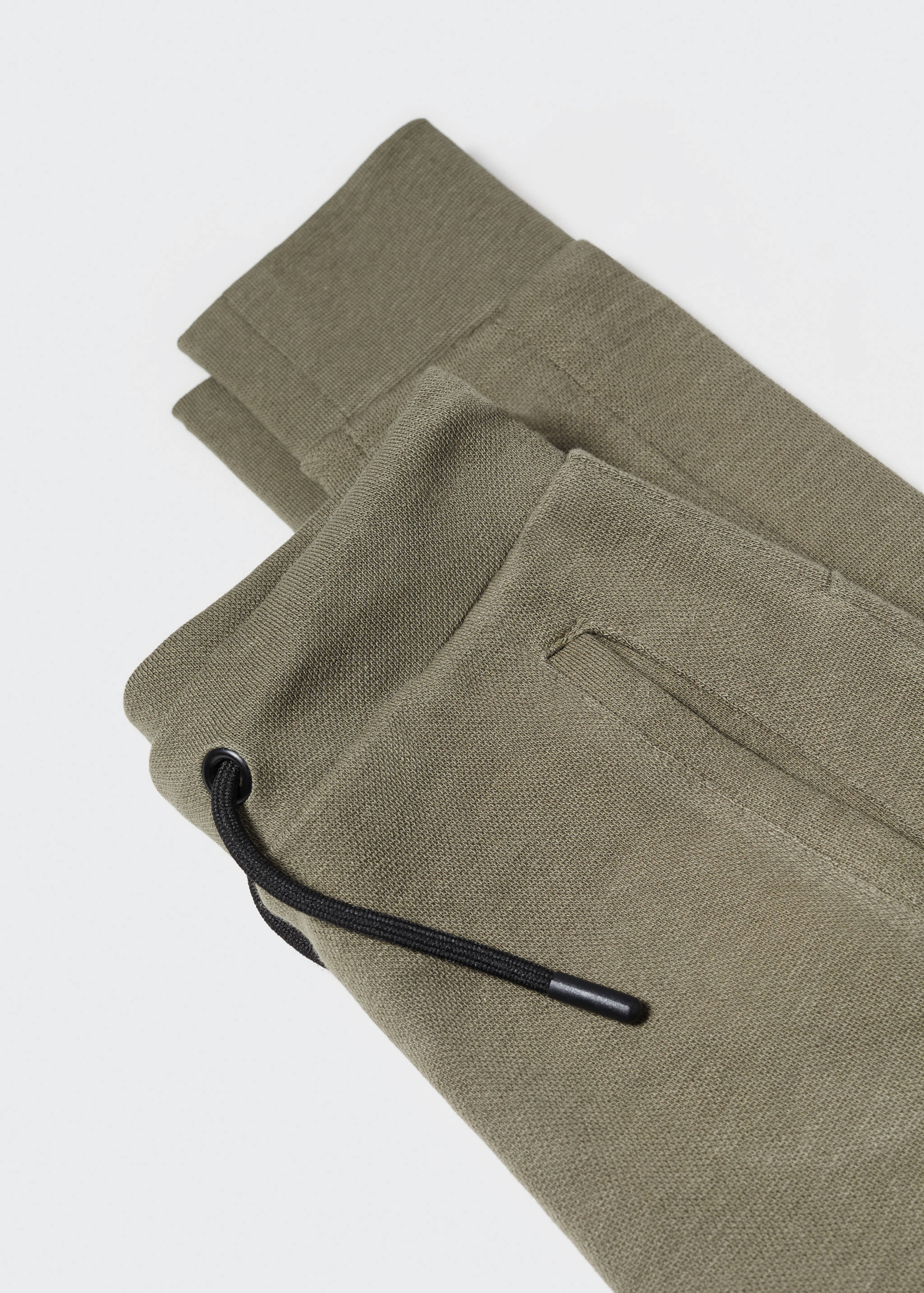 Cotton jogger-style trousers - Details of the article 8