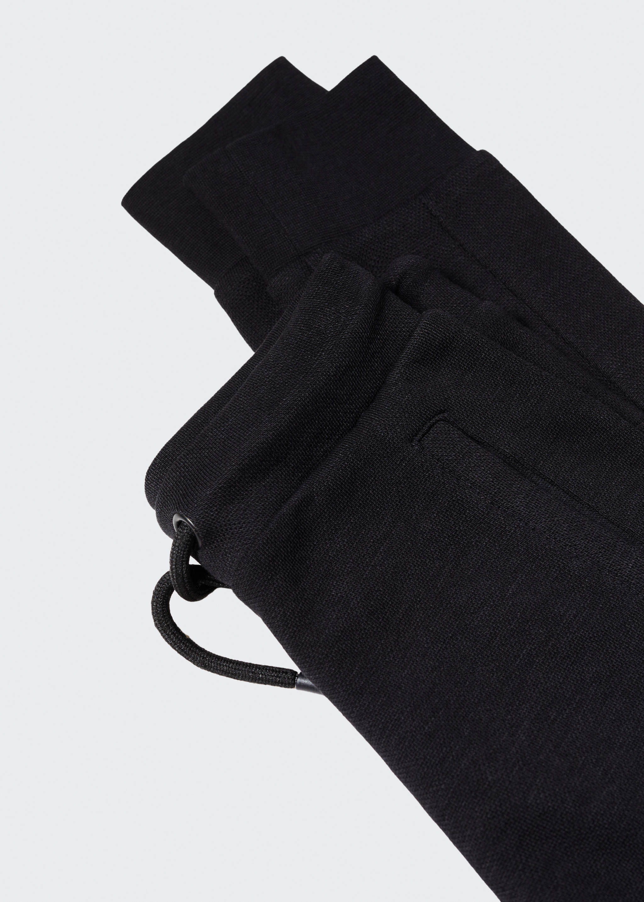 Cotton jogger-style trousers - Details of the article 8