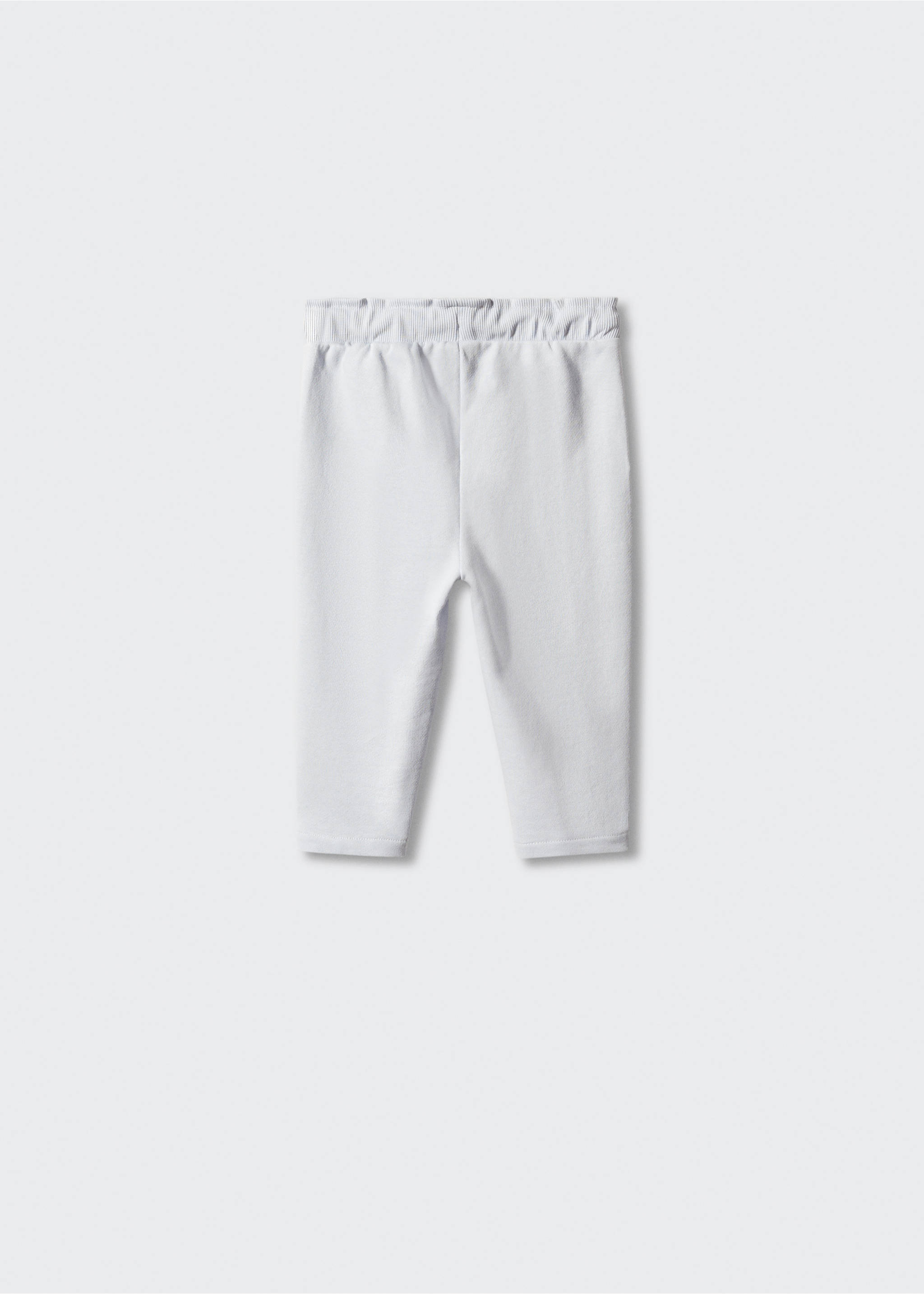 Cotton jogger-style trousers - Reverse of the article, Sky Blue. Ref: 57062523-00.