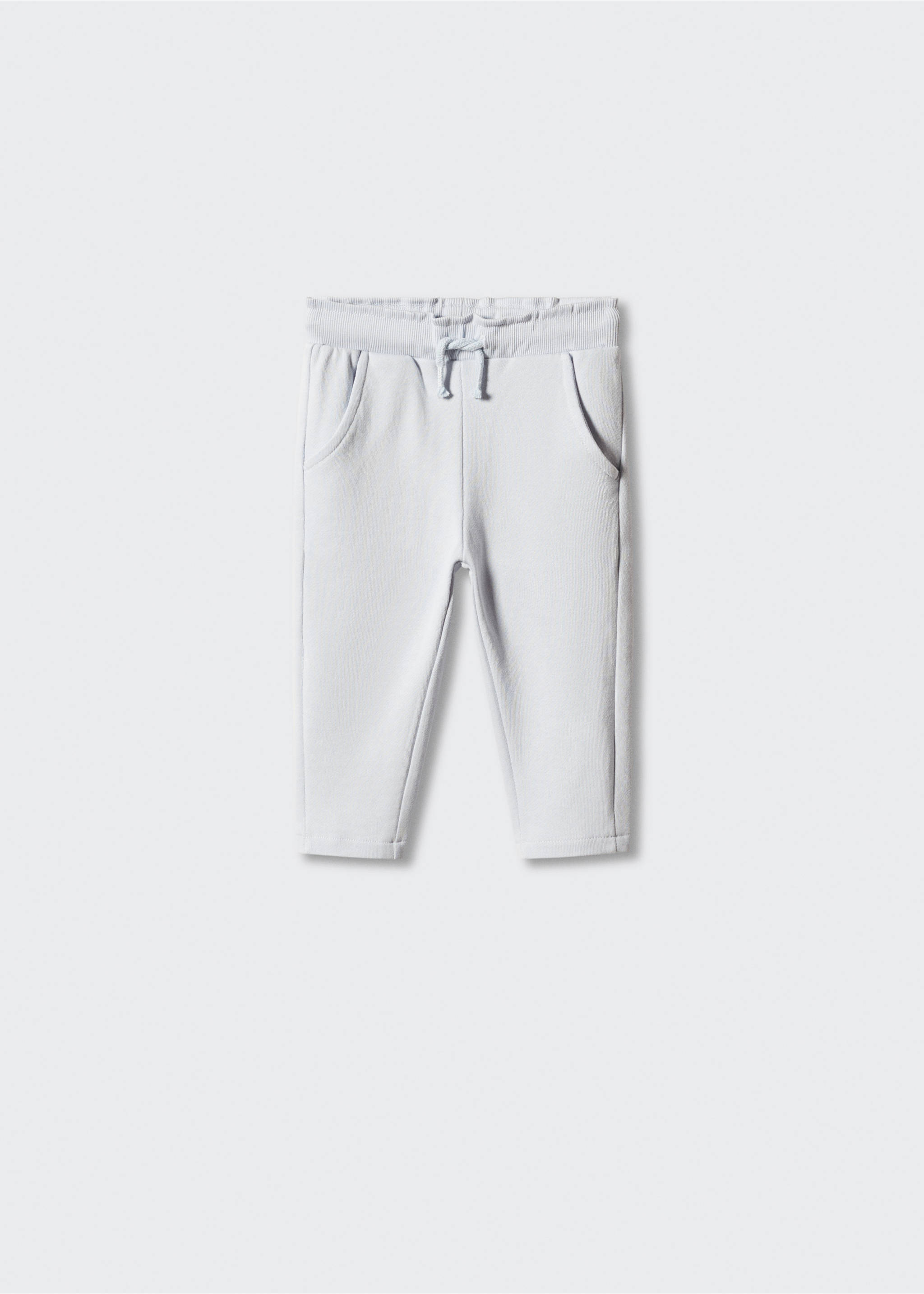 Cotton jogger-style trousers - Article without model, Sky Blue. Ref: 57062523-00.