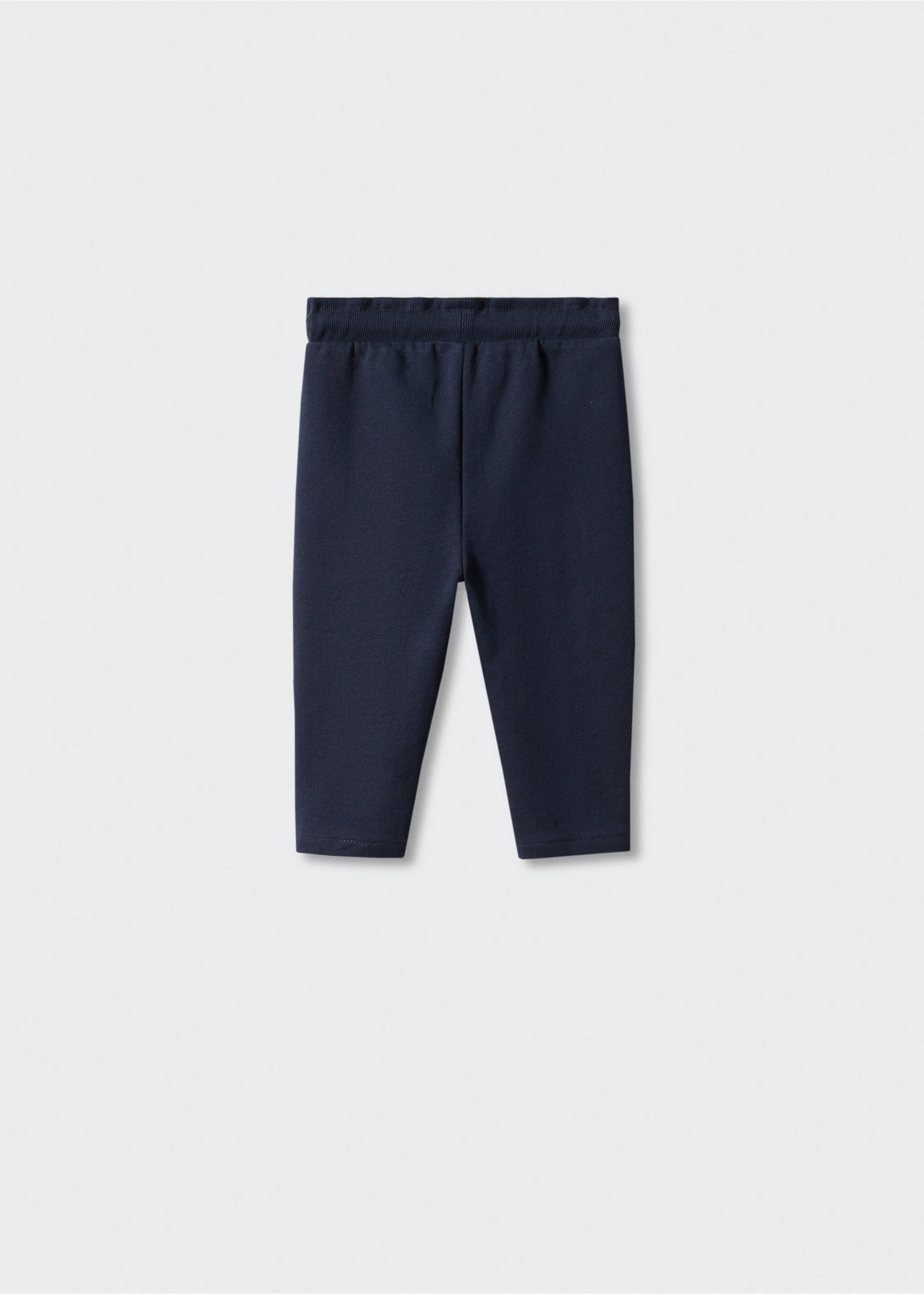 Cotton jogger-style trousers - Reverse of the article, Navy. Ref: 57062523-00.