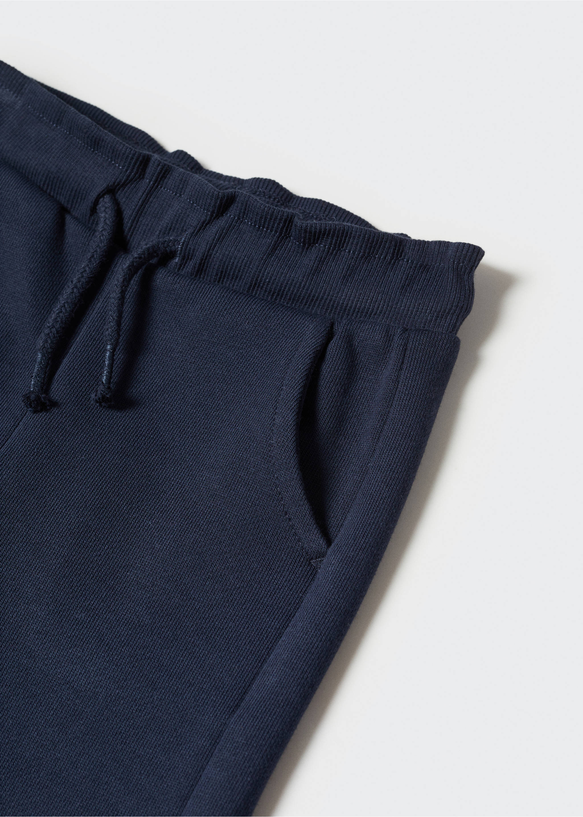 Cotton jogger-style trousers - Details of the article 0, Navy. Ref: 57062523-00.