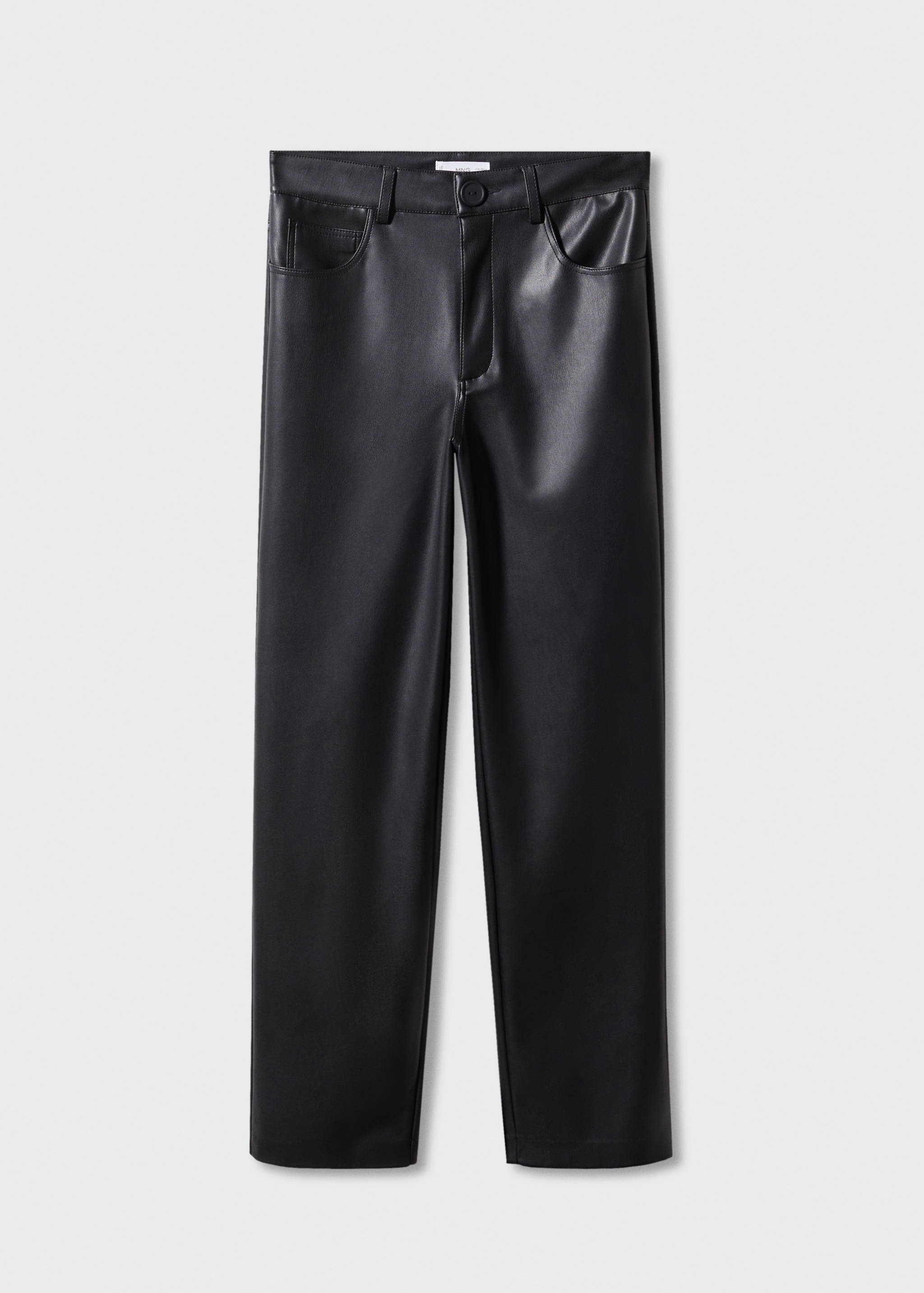 Faux-leather trousers - Article without model