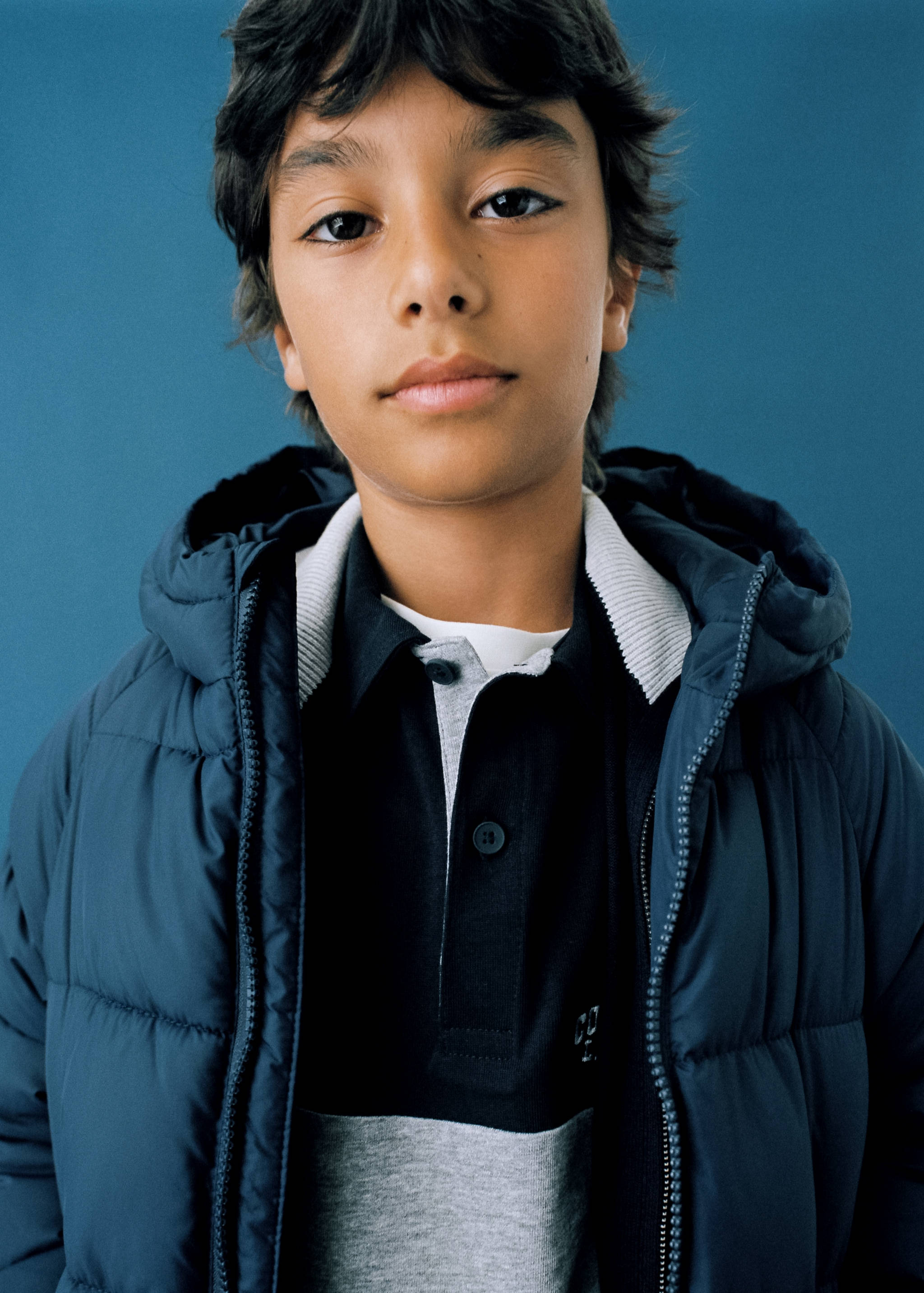 带帽羽绒夹克 - null